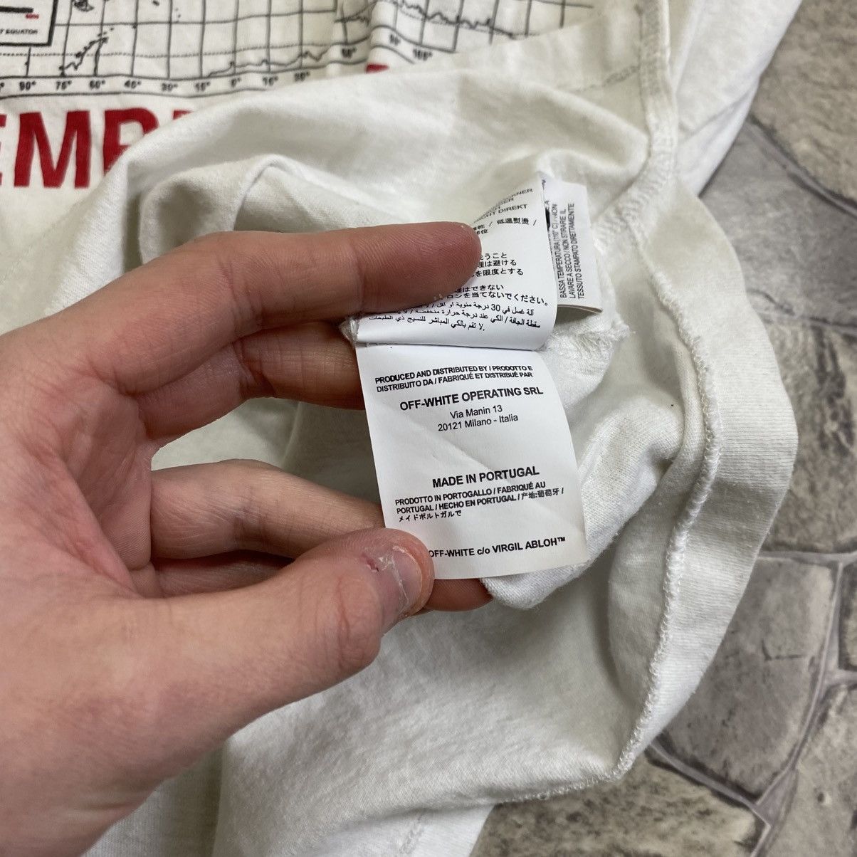 Off-White Off White Logo T-Shirt “Temperature” / Black Size US M / EU 48-50 / 2 - 11 Thumbnail
