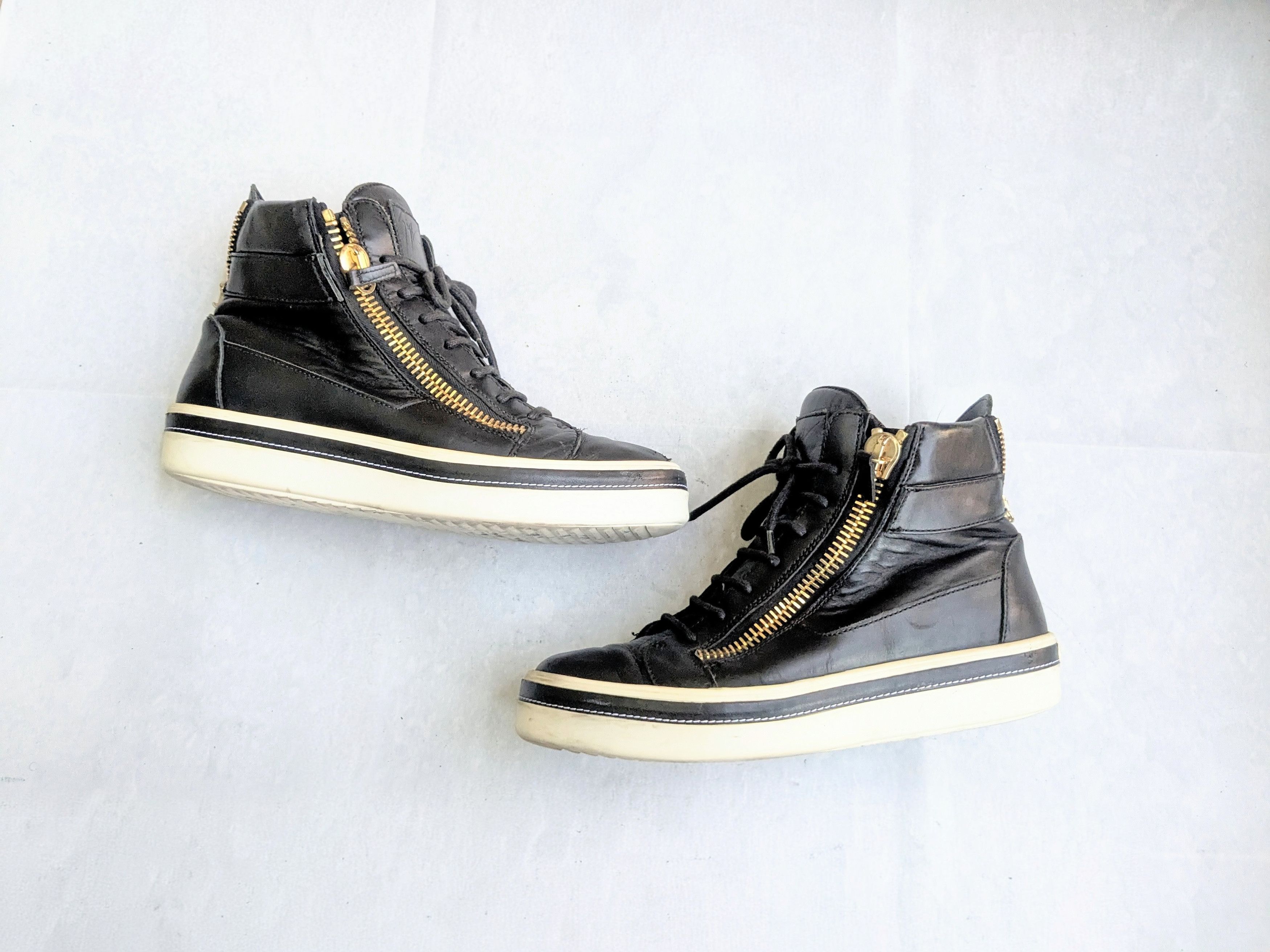 Giuseppe Zanotti Giuseppe Zanotti High Tops Black 10 43 High Top Leather Size US 10 / EU 43 - 1 Thumbnail