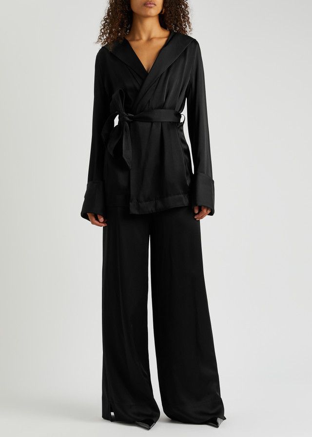 Saint Laurent Paris o1y0126 Casual Pant in Black Size 28" / US 6 / IT 42 - 4 Thumbnail