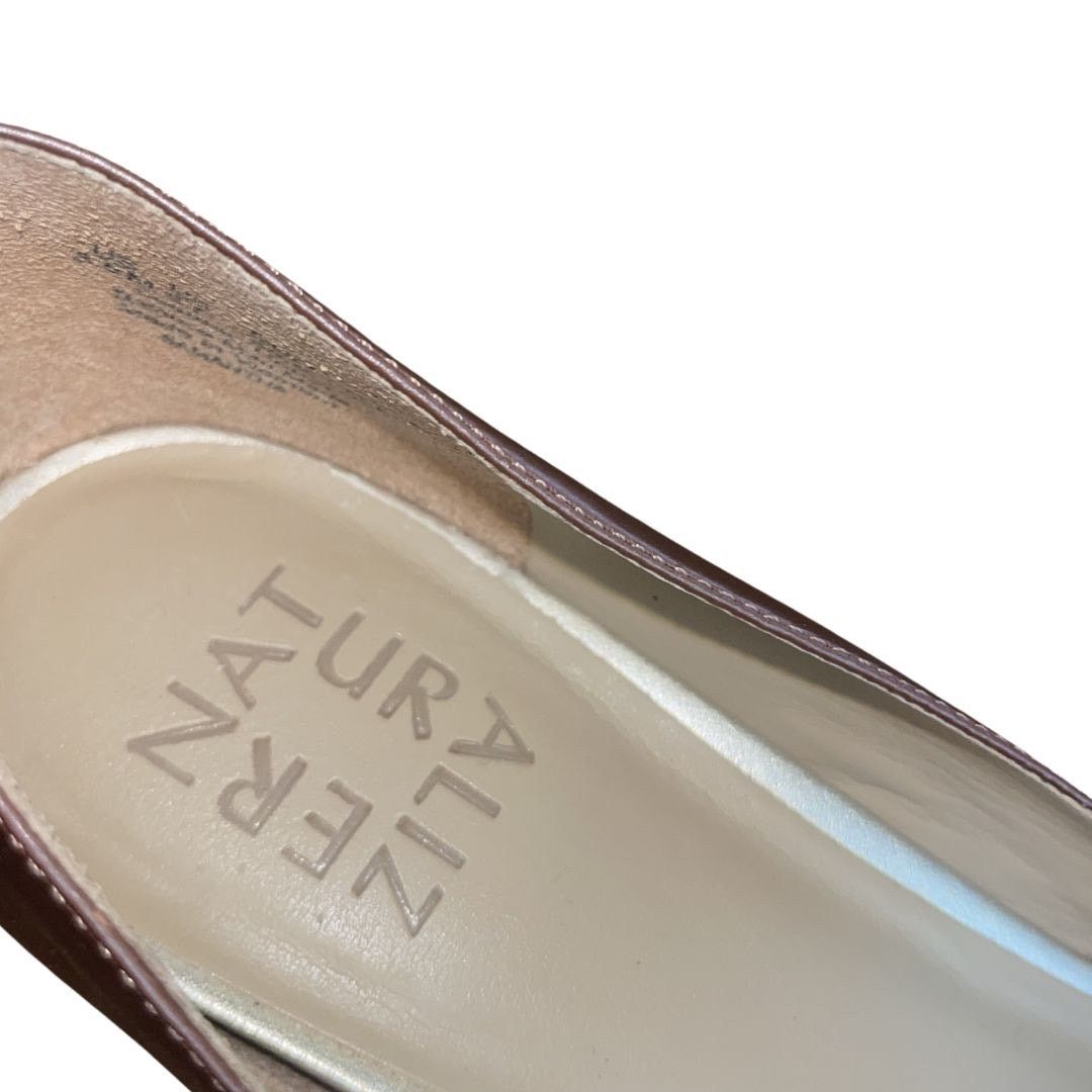 Naturalizer Samantha Pointed Leather Flats Shoes Size 8.5 Comfort Career Size US 8.5 / IT 38.5 - 4 Thumbnail