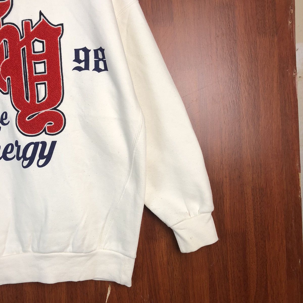 Japanese Brand Pure Energy Bershka White vintage Sweatshirt #7528 Size M / US 6-8 / IT 42-44 - 5 Thumbnail