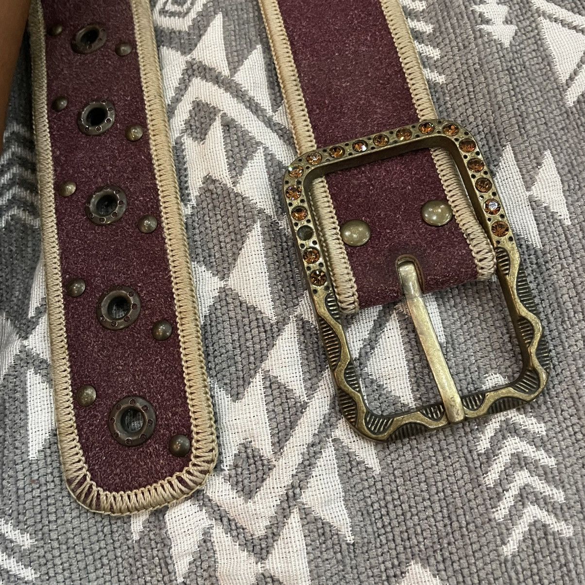If Six Was Nine Vintage Y2k japanese punk Rhinestone studded belts Size ONE SIZE - 3 Thumbnail