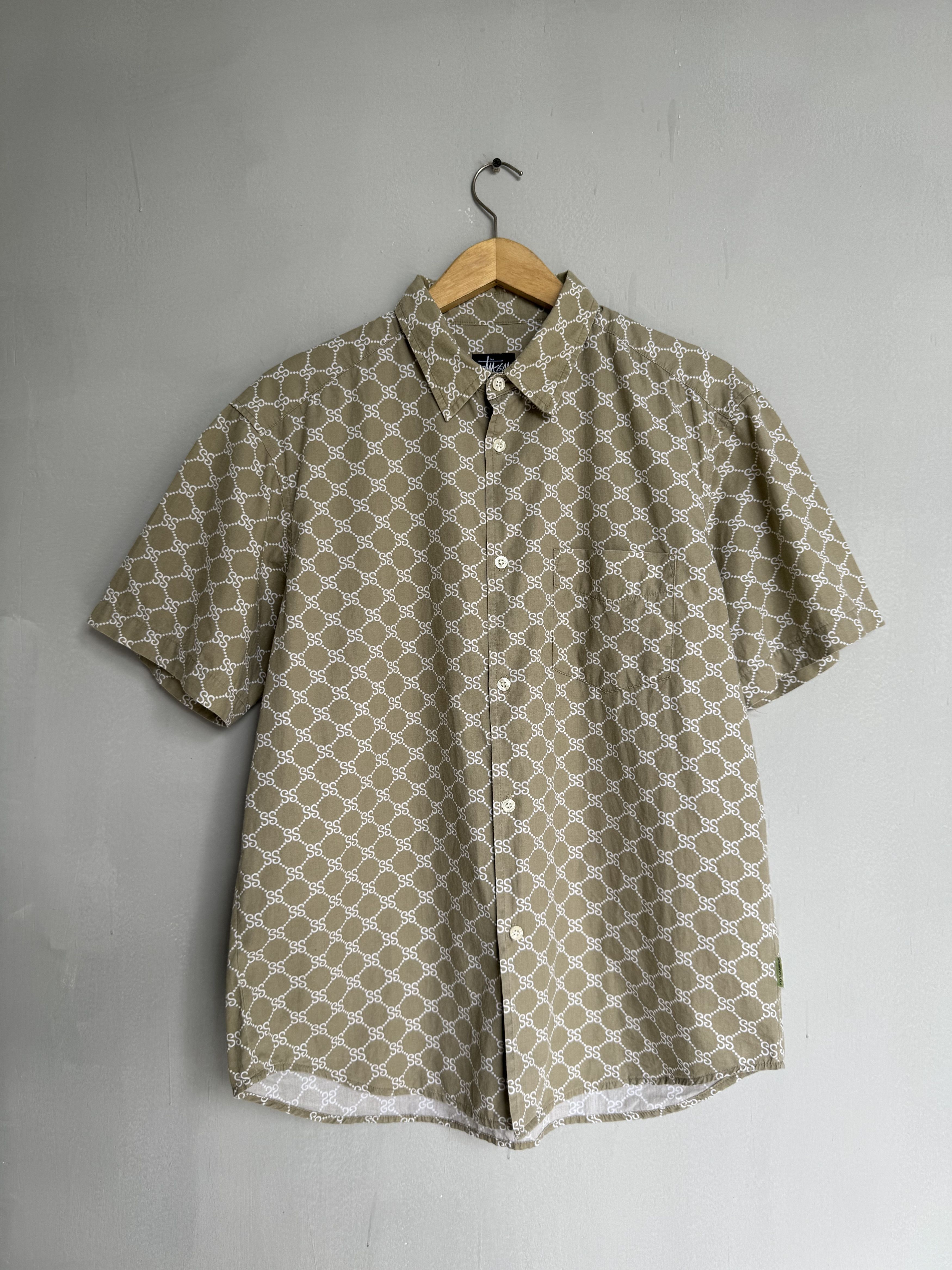 Stussy × Vintage Vintage Stussy Vintage Stucci monogram Shirt Size US M / EU 48-50 / 2 - 1 Thumbnail