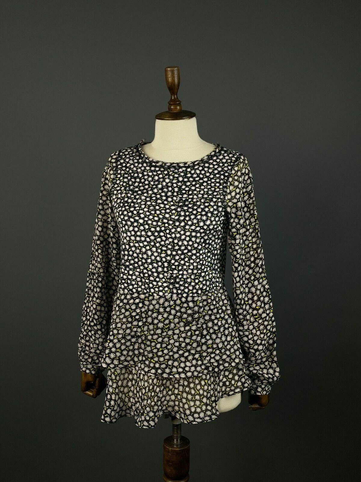 Designer Ladies Dorothee Schumacher Floral Cotton Silk Blouse Size 3 Size M / US 6-8 / IT 42-44 - 1 Thumbnail