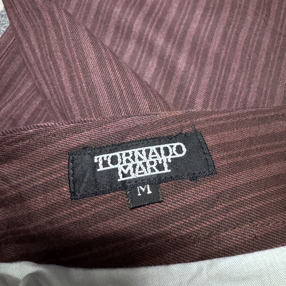 Tornado Mart Tornado Mart expose Button Pinstriped Flare Pants Size US 28 / EU 44 - 20 Thumbnail
