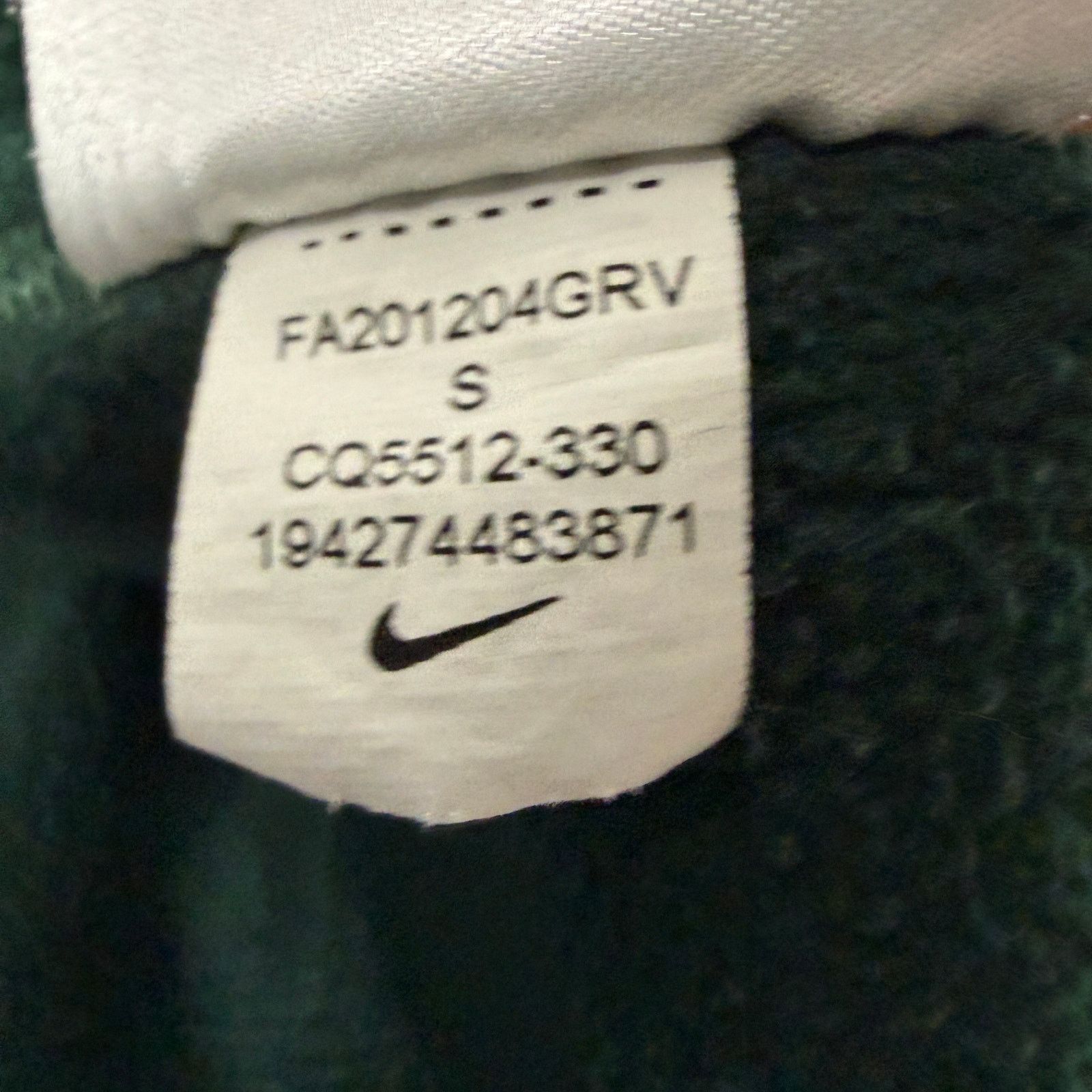 Nike Nike Michigan State Spartans Full Zip Hoodie Men's Small Size US S / EU 44-46 / 1 - 6 Thumbnail
