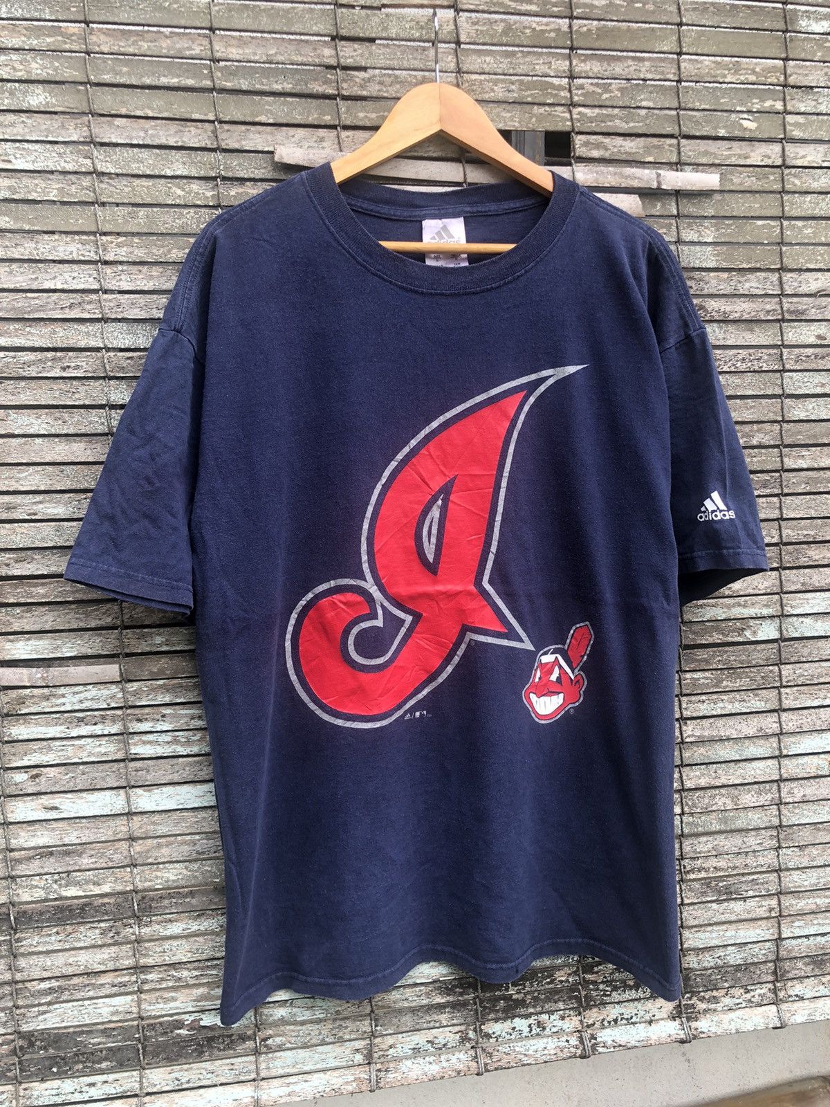 Vintage Vintage Y2K Adidas Cleveland Indians Chief Wahoo MLB Tee Size US XL / EU 56 / 4 - 2 Thumbnail