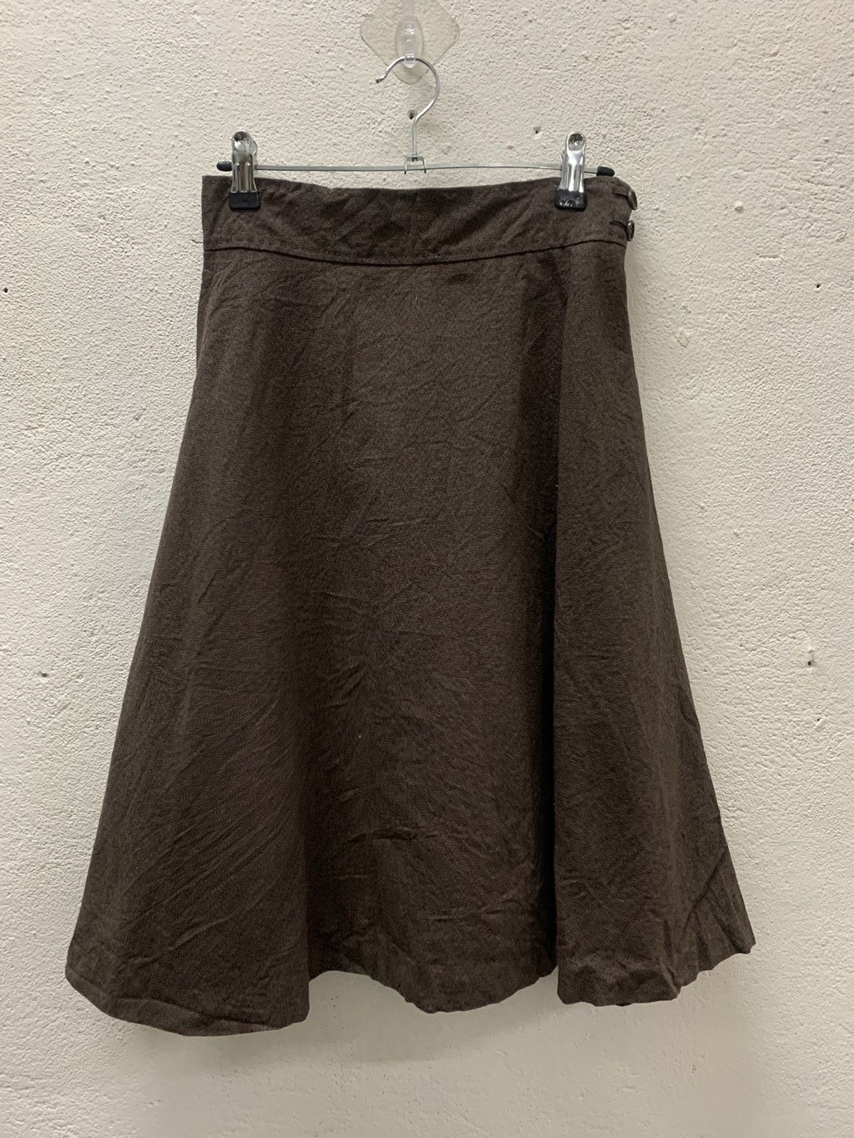 Vintage Ined store Half Leather Skirt Vintage Ined By Yohji Yamamoto Half Leather Skirt W28