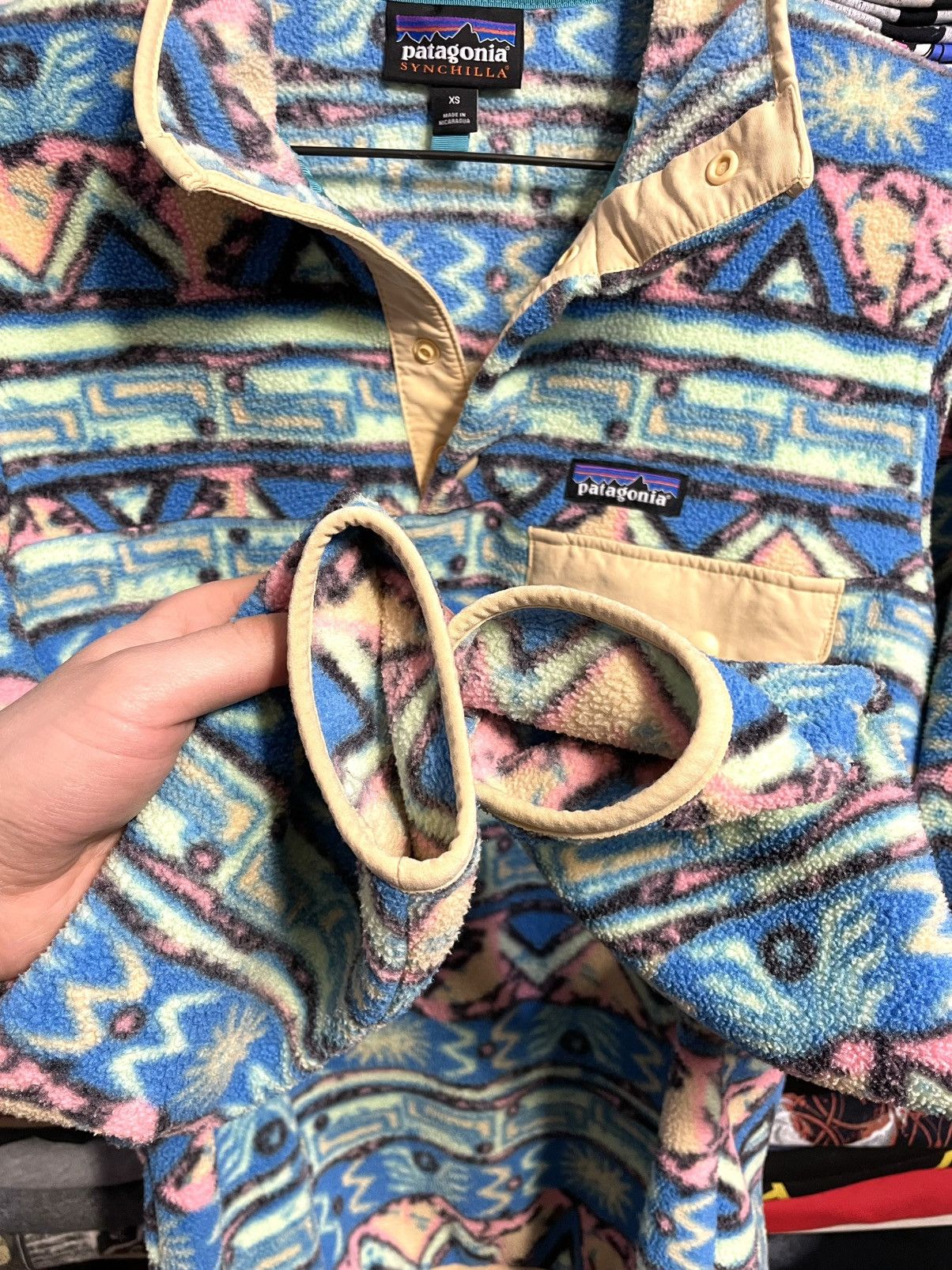 Patagonia Vintage Patagonia Synchilla Fleece Pullover Jacket Aztec Size US XS / EU 42 / 0 - 6 Thumbnail