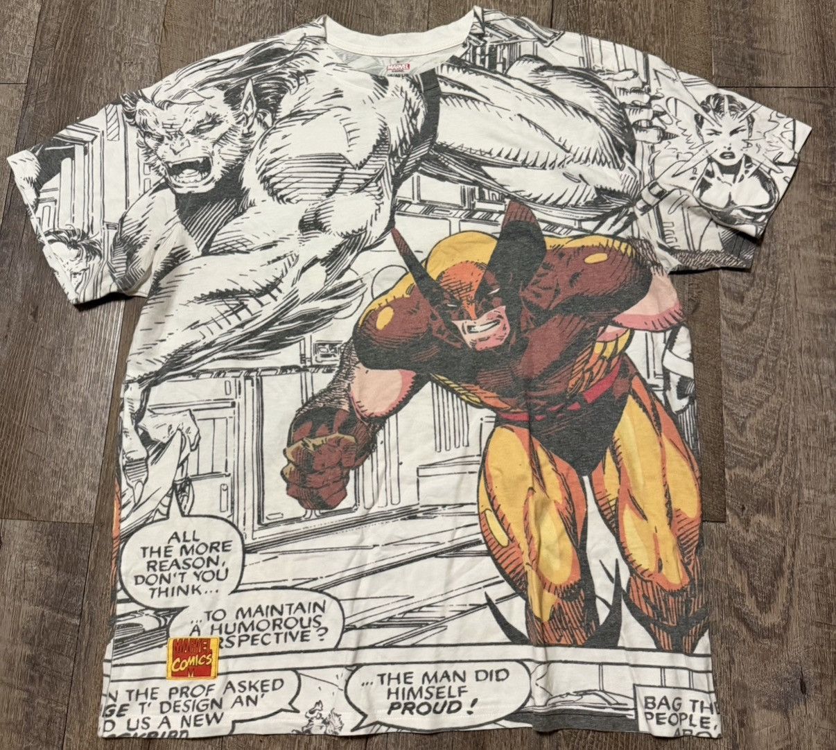 Marvel Comics Marvel Comics Vintage Wolverine AOP Shirt size Large Size US L / EU 52-54 / 3 - 1 Thumbnail
