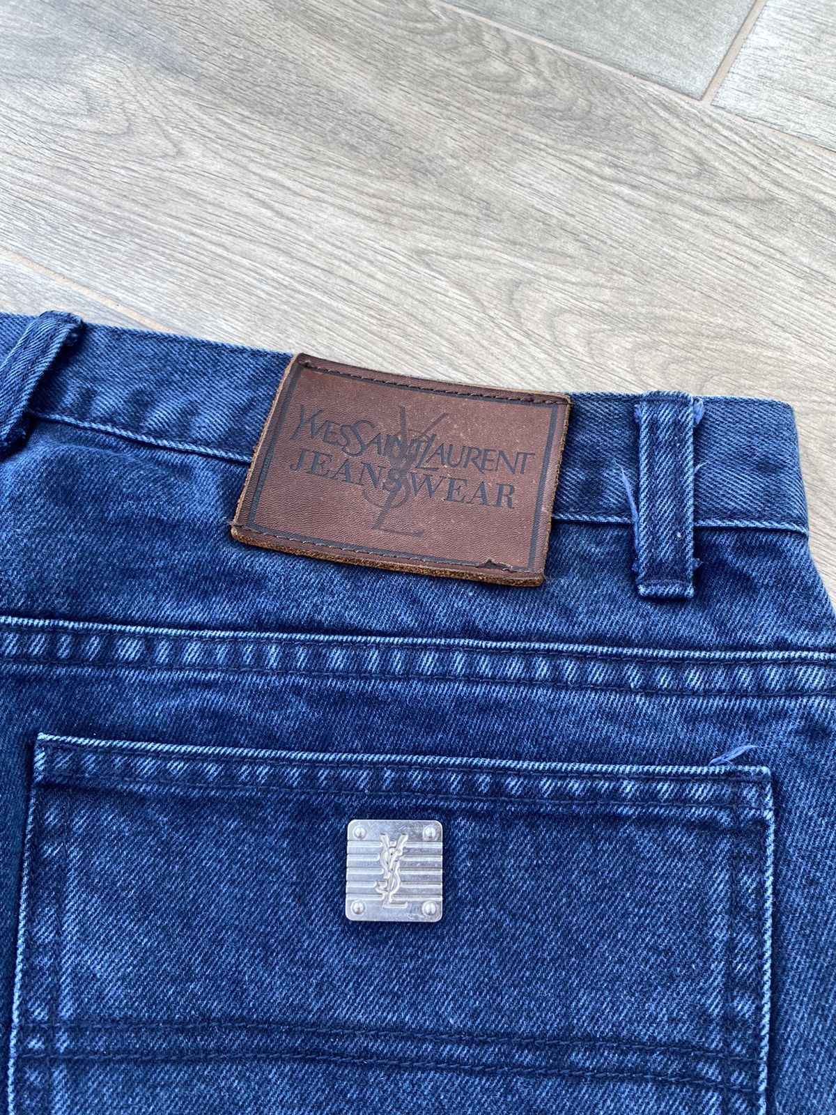Yves Saint Laurent Metal Logo Jeans