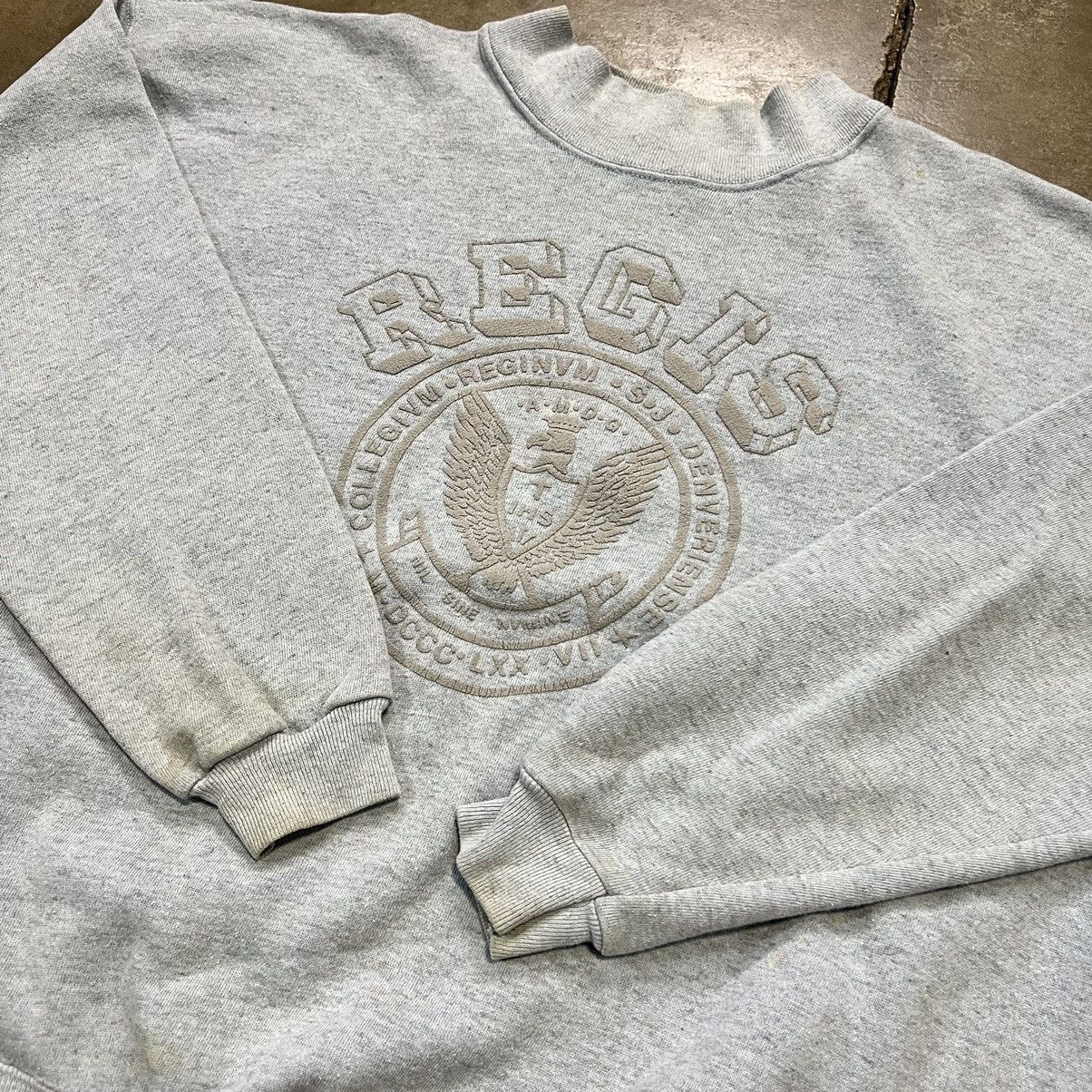 Vintage Vintage 80s Regis College Crewneck Sweatshirt Spell Out Boxy Size US L / EU 52-54 / 3 - 4 Thumbnail