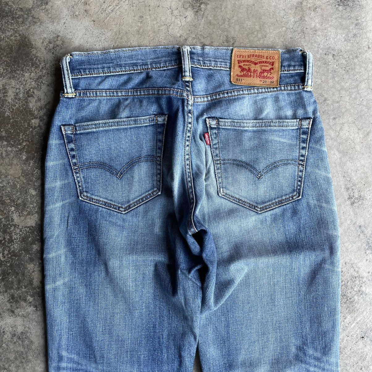 Levi's Vintage Clothing 🔥Vintage Levis 511 Stoned Washed Ripped Distress Denim Jeans Size US 30 / EU 46 - 5 Thumbnail