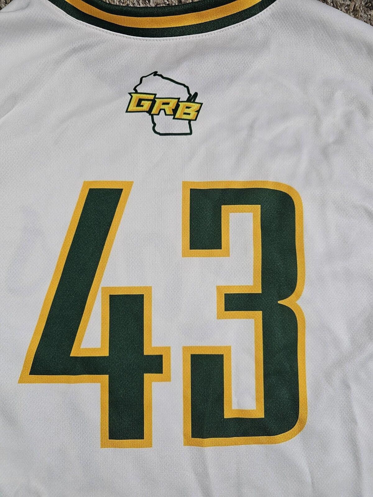 Nike Nike dri-fit Wisconsin GRB baseball jersey XL #43 Stains Size ONE SIZE - 8 Thumbnail