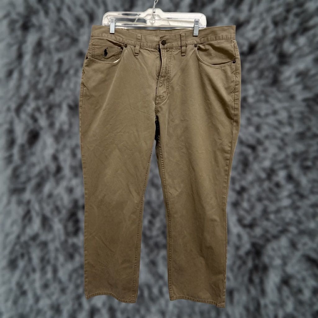 Polo Ralph Lauren VINTAGE Polo Ralph Lauren Pants Mens 38x30 Tan Authentic Dungarees Straight Khaki Size US M / EU 48-50 / 2 - 1 Thumbnail