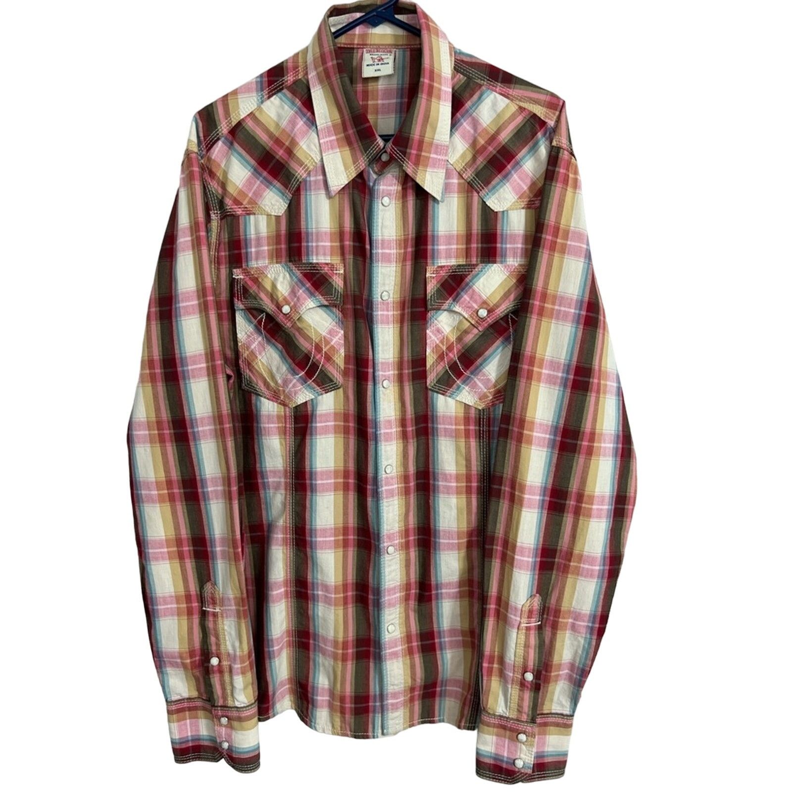 True Religion True Religion Shirt Mens Pearl Snap Button Horseshoe Pockets Size US XXL / EU 58 / 5 - 1 Thumbnail