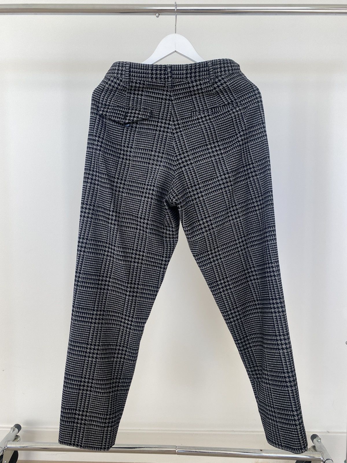 John Elliott John Elliot Wide Tuck Pants / Houndstooth Charcoal Sz 1 Size US 29 - 2 Thumbnail