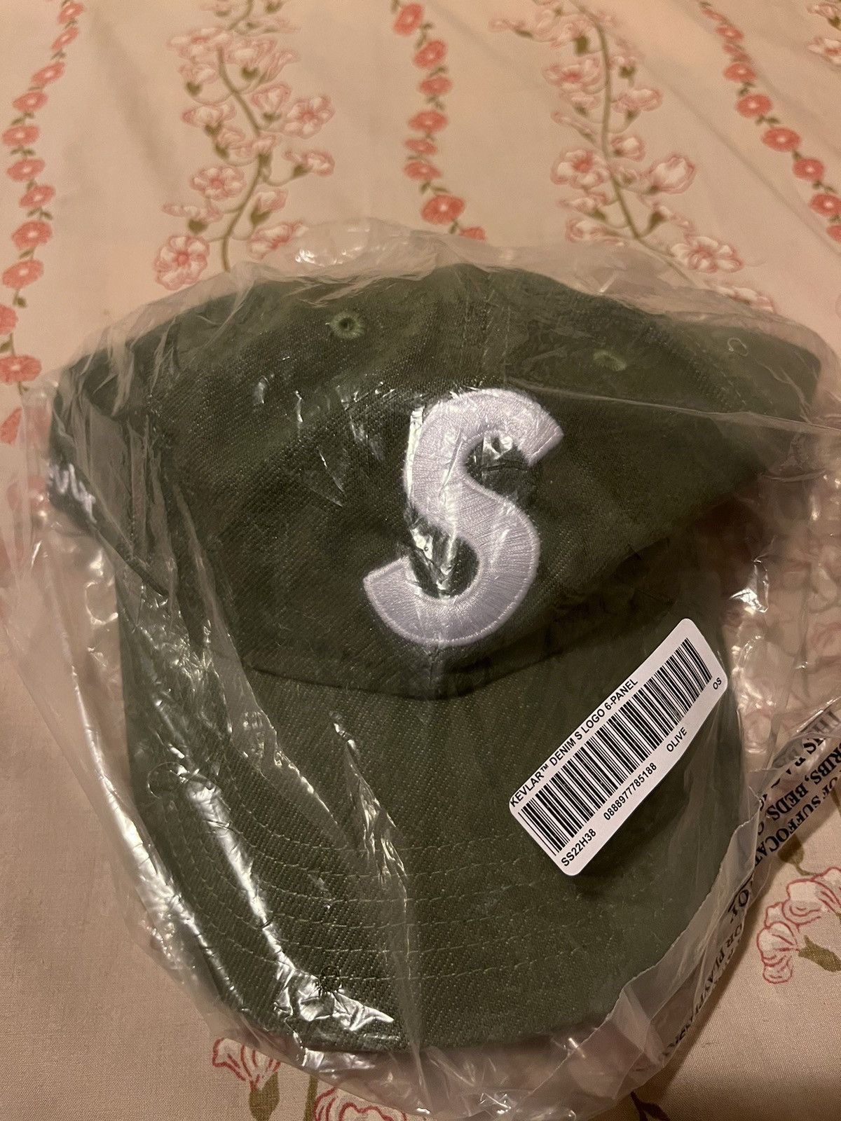 Supreme Supreme Cordura Denim S Logo 6-Panel Hat Green SS26 | Grailed