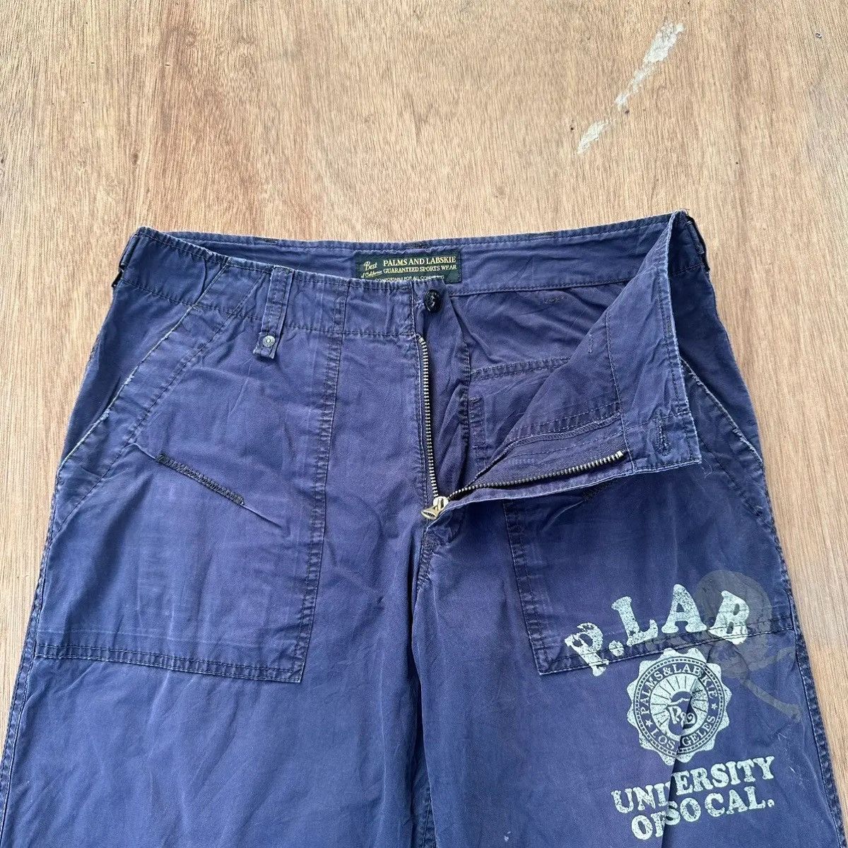 Japanese Brand PALM & LABSKIE JAPANESE TROUSERS VINTAGE BAKER PANTS W32 L31 Size US 32 / EU 48 - 7 Thumbnail