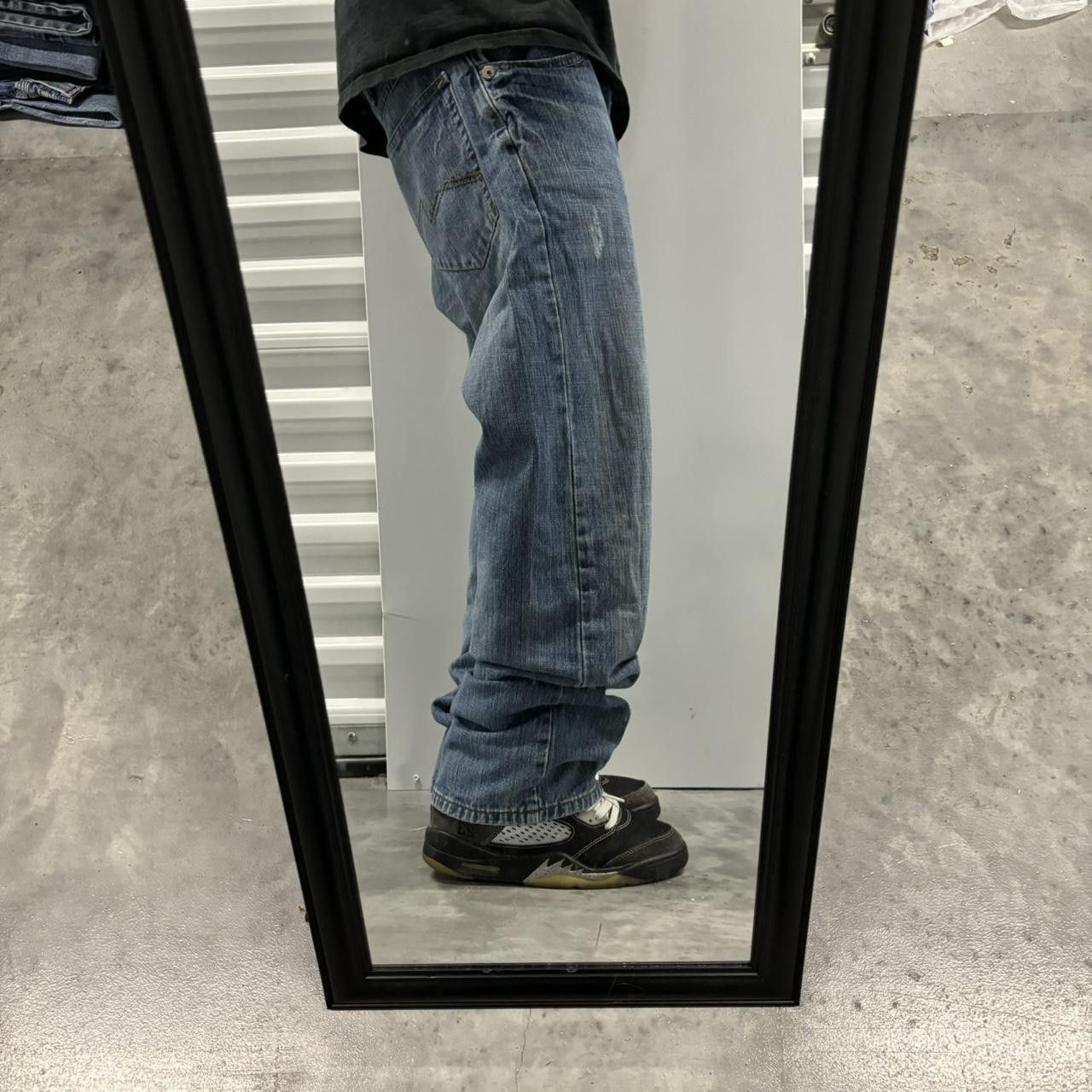 Japanese Brand × Vintage Crazy Vintage Y2K/2000s Grunge Medium Wash Denim Jeans! Size US 34 / EU 50 - 2 Thumbnail