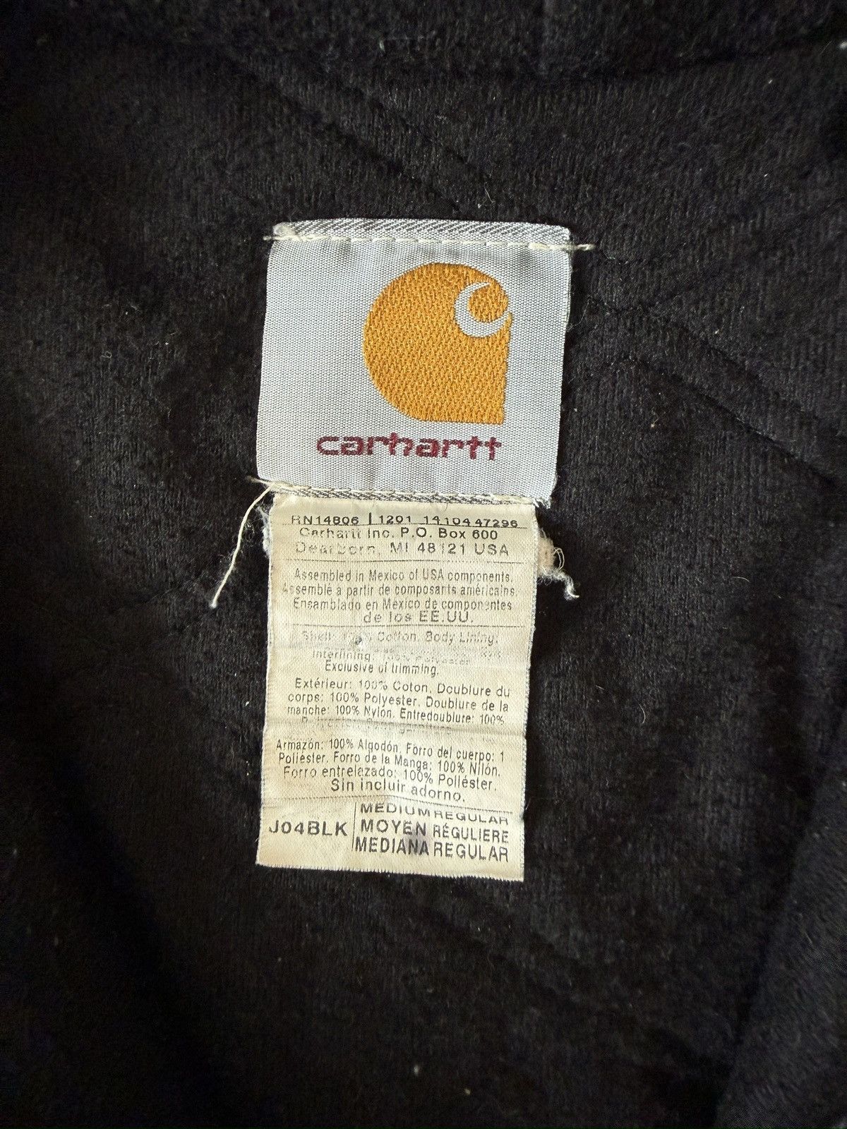 Carhartt Carhartt J04BLK Work Jacket Size US M / EU 48-50 / 2 - 4 Thumbnail