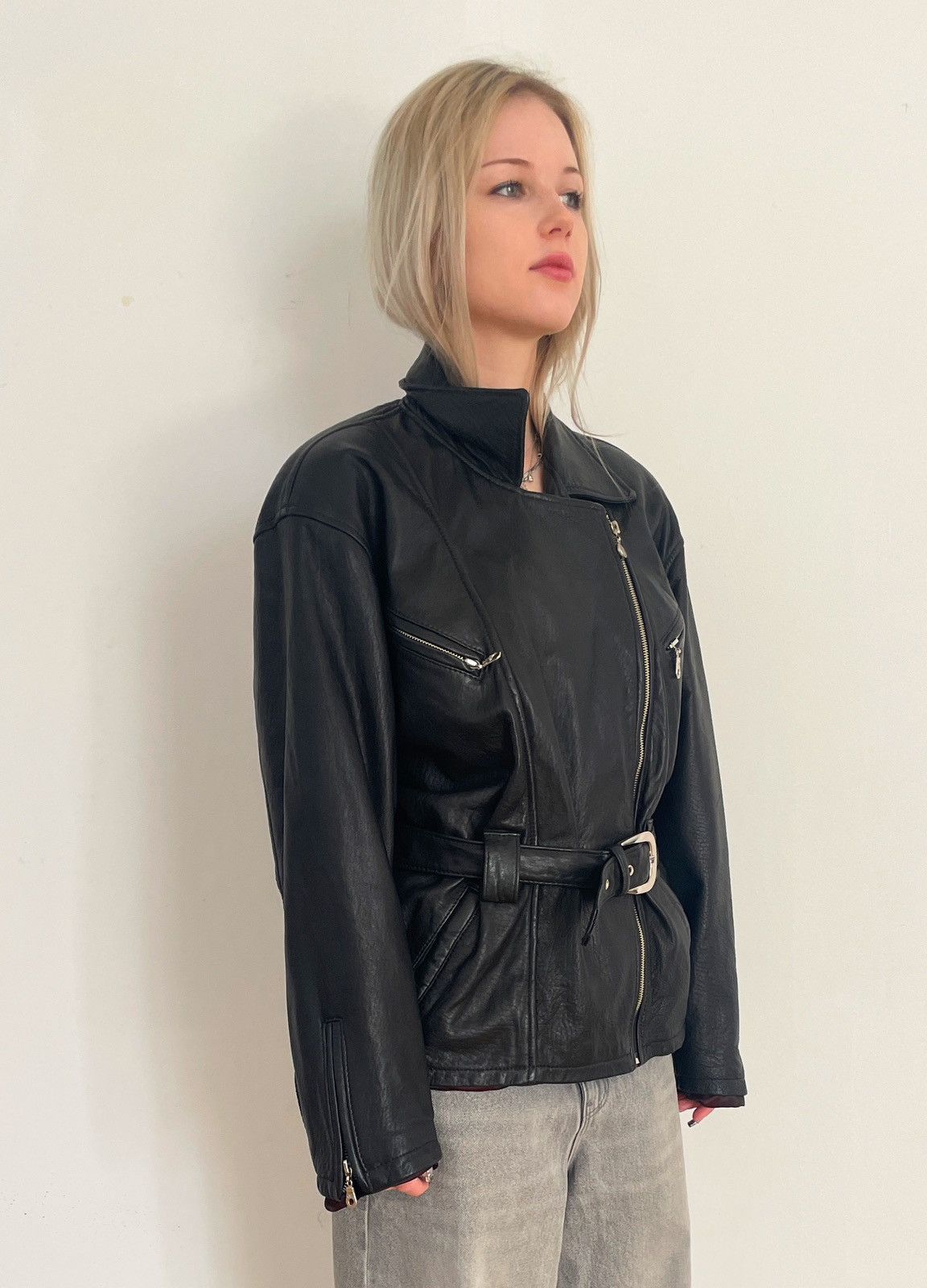 Vintage Vintage 1996 Dakota Leather Jacket 90s Waist Fit L Size L / US 10 / IT 46 - 8 Thumbnail
