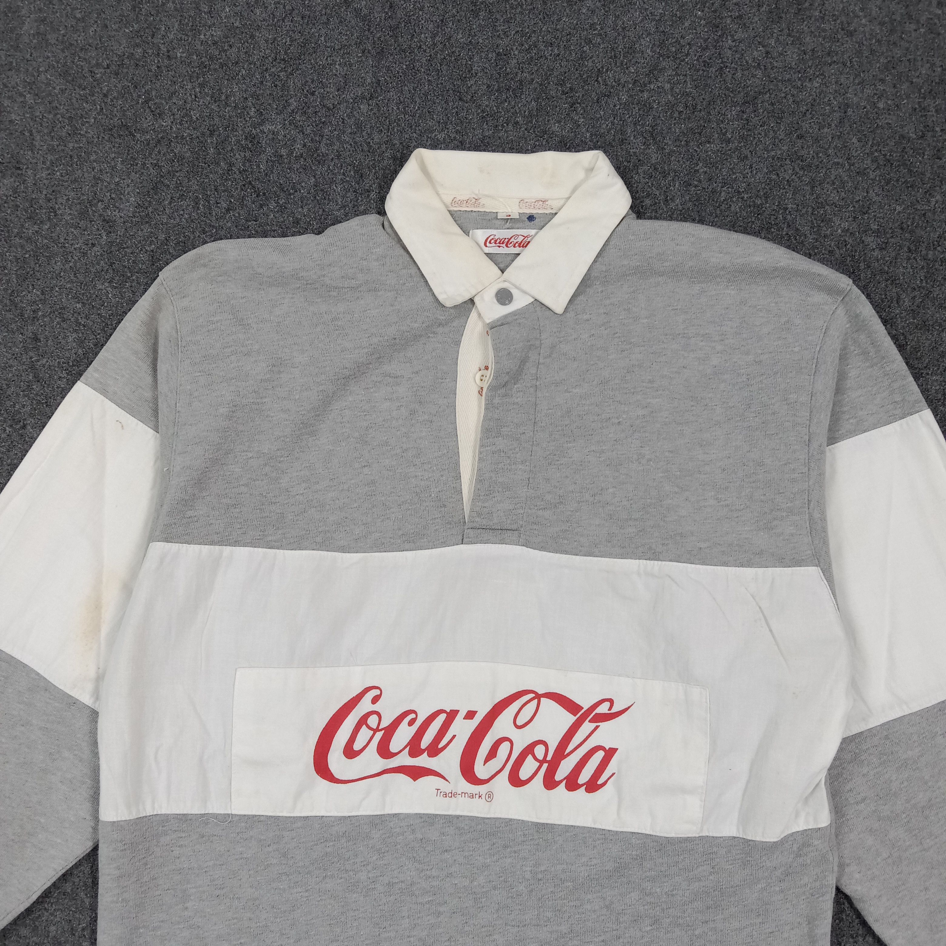 Coca Cola Vintage 90's Coca Cola Retro Long Sleeve Polos C285N80 Size US M / EU 48-50 / 2 - 2 Thumbnail