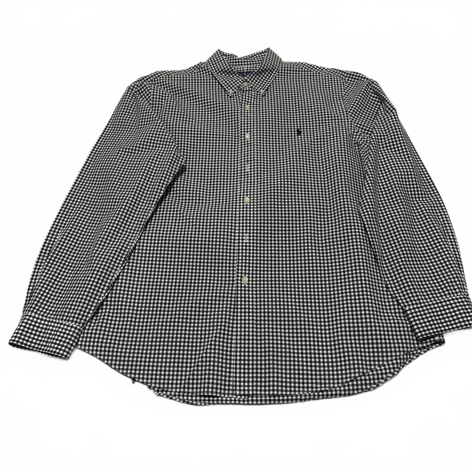 Polo Ralph Lauren Ralph Lauren XL Black White Check Button-Down Shirt Size US XL / EU 56 / 4 - 1 Thumbnail