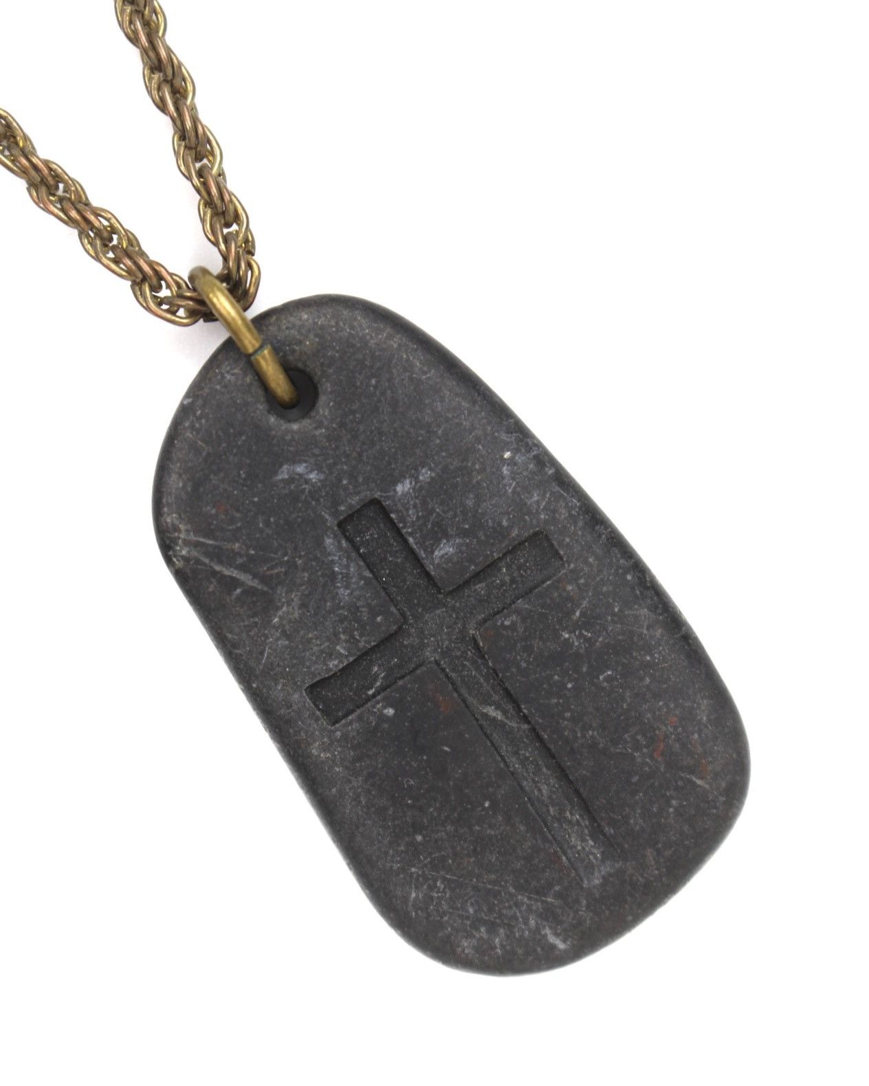 If Six Was Nine 2000S JAPANESE MADE BLACK STONE GOTH CROSS NECKLACE Size ONE SIZE - 3 Thumbnail