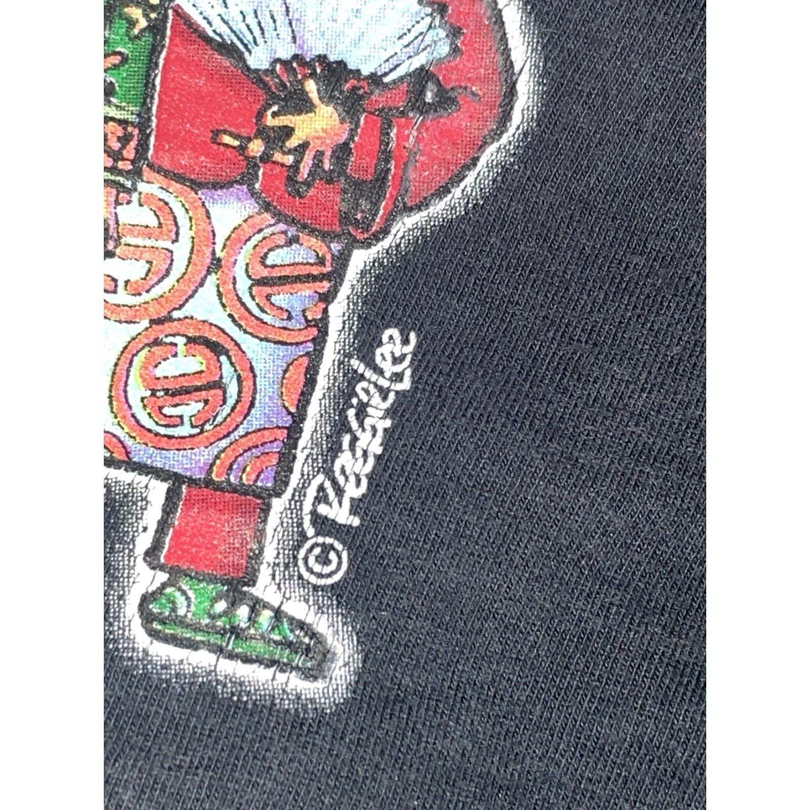 Lee Reggie Lee T-Shirt Black Large United Colors of Malaysia Cartoon Shirt Mens Size US L / EU 52-54 / 3 - 4 Thumbnail