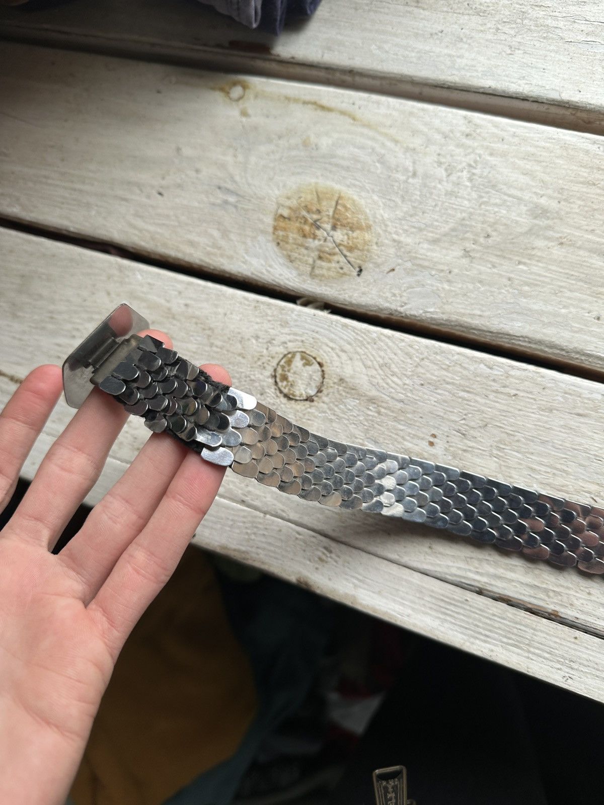 Vintage 🚨Vintage Crazy Metal Belt Drip Japanese Hype bb Simon Size ONE SIZE - 3 Thumbnail