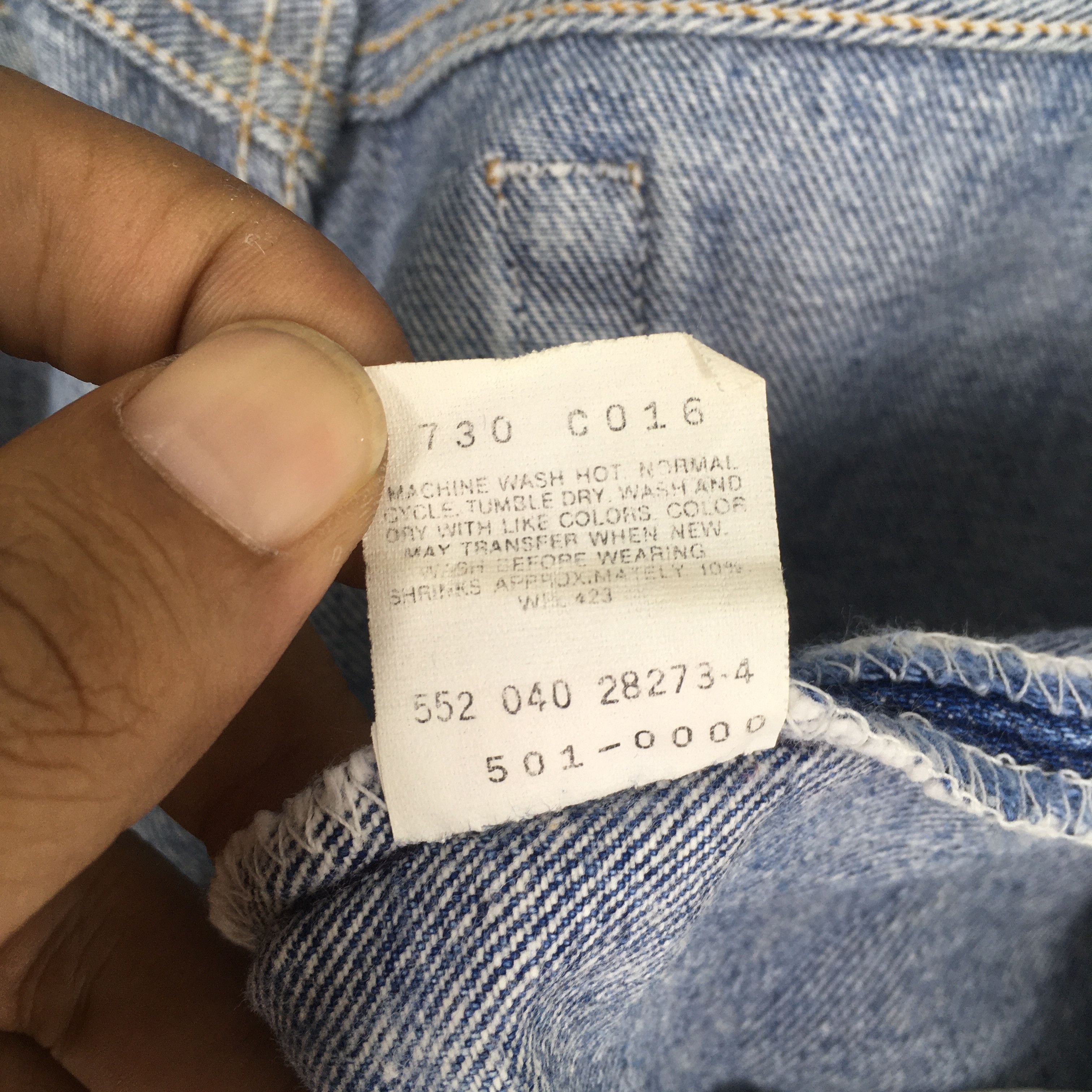 Levi's Size 32x29.5 Vintage 90s Levi's 501 Distressed Jeans S1162 Size US 32 / EU 48 - 14 Thumbnail