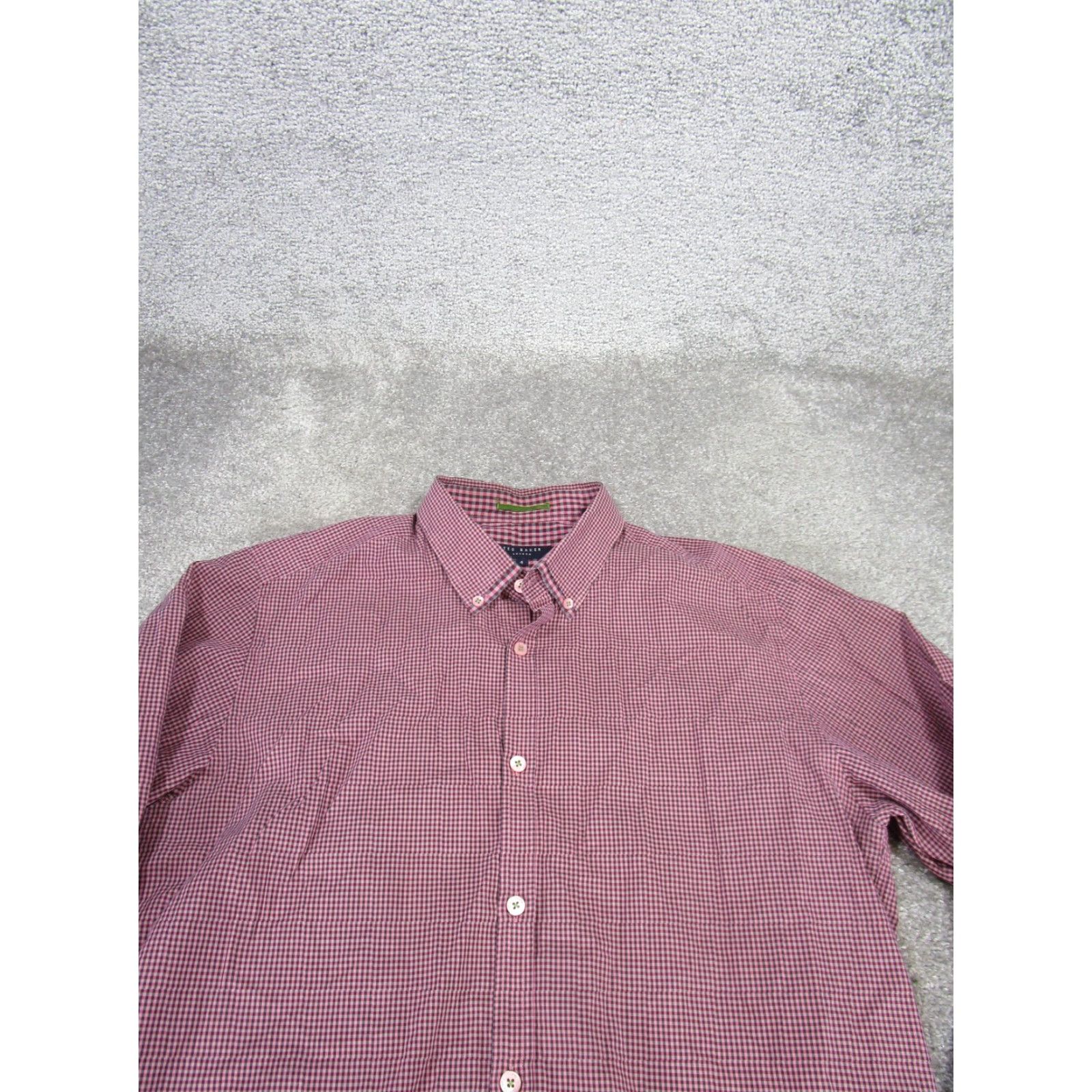 Ted Baker VINTAGE Ted Baker Shirt Mens 4 Purple Button-Up Long Sleeve Check Cotton Ted Baker Shirt Mens 4 Purple Button-Up Long Sleeve Check Cotton Size US S / EU 44-46 / 1 - 2 Thumbnail