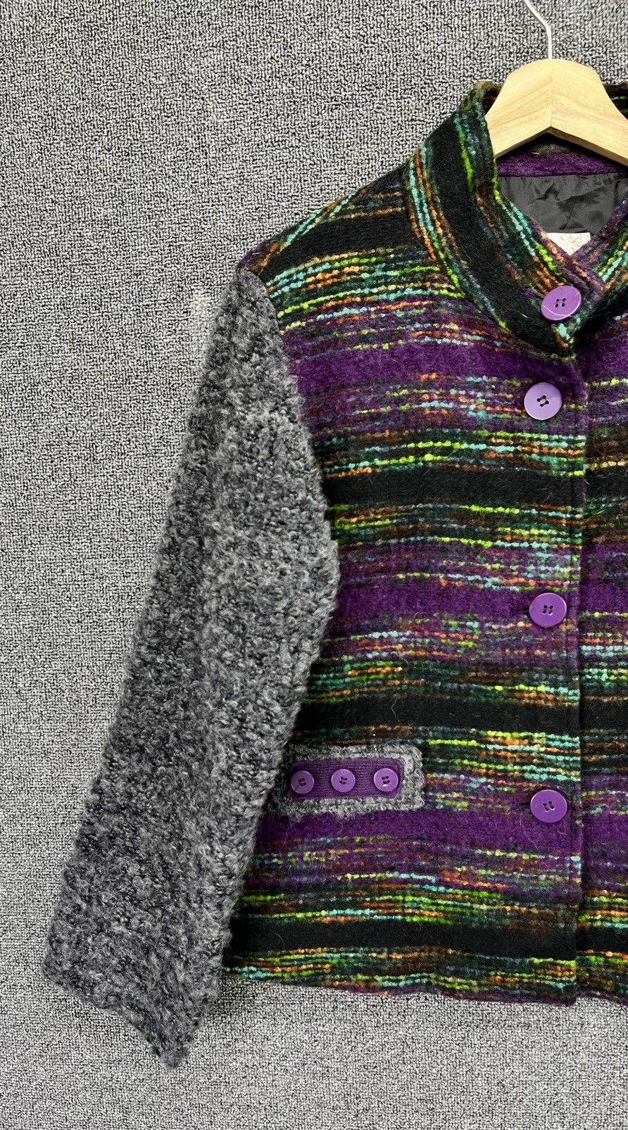 Japanese Brand Vintage Akawe Japanese Luxury Style Wool Cardigan Jacket Size M / US 6-8 / IT 42-44 - 2 Thumbnail