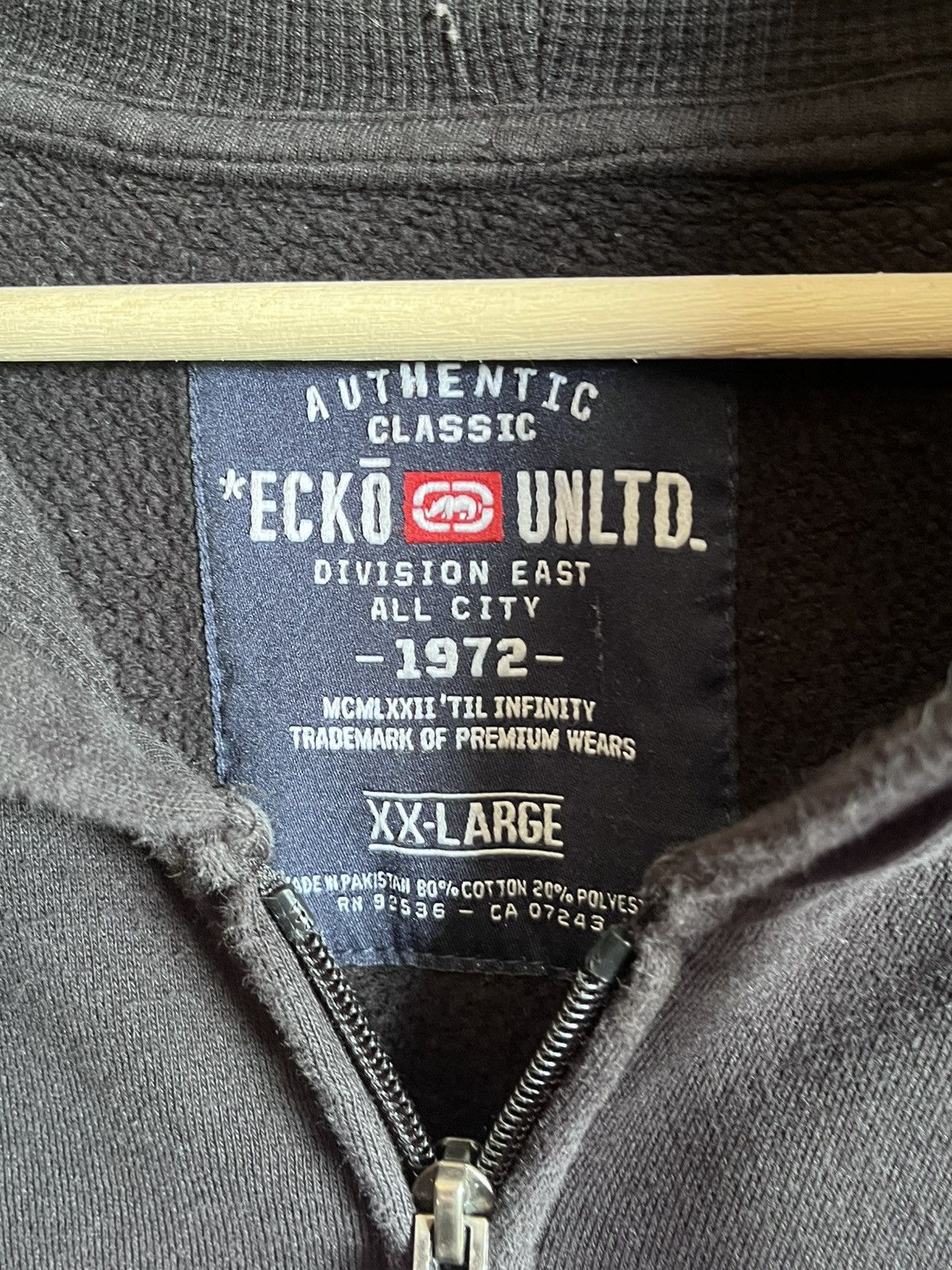 Ecko Unltd. ORIGINAL Ecko Unltd Black Zip Hoodie XX-Large Size US XXL / EU 58 / 5 - 3 Thumbnail