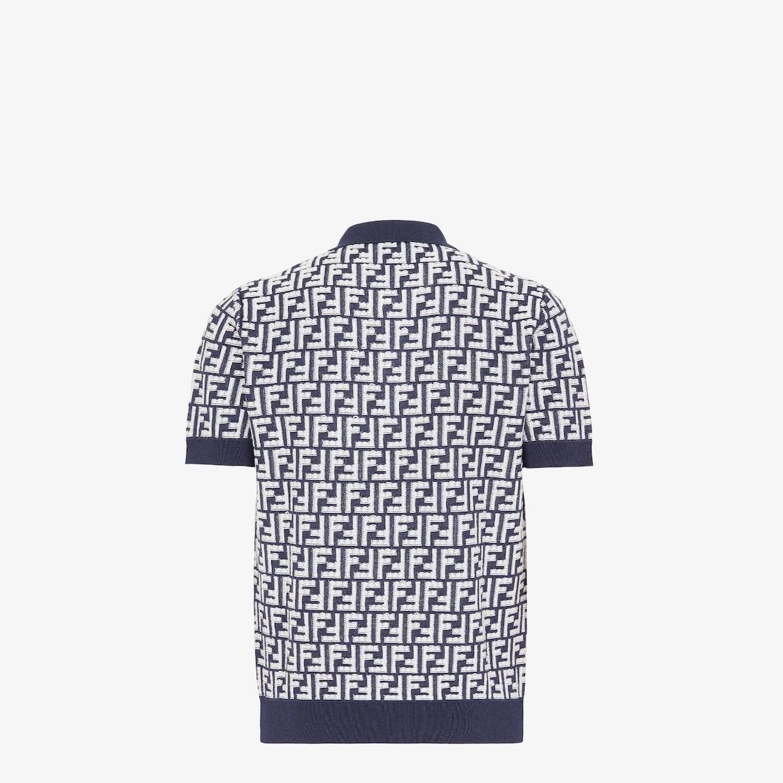 Fendi o1w1db10225 Polo Shirt in Blue/White Size US L / EU 52-54 / 3 - 2 Thumbnail