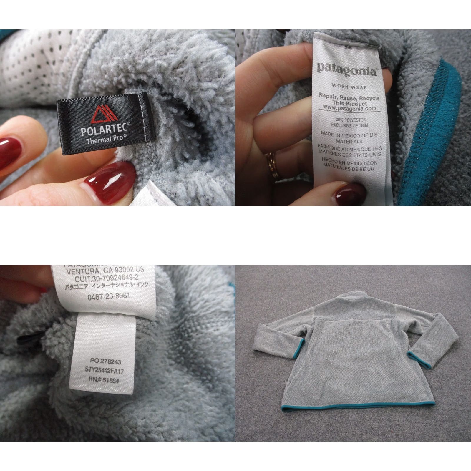 Patagonia Patagonia Jacket Women L Gray Snap Fleece Outdoor Casual Windproof Pockets 25442 Size L / US 10 / IT 46 - 8 Thumbnail