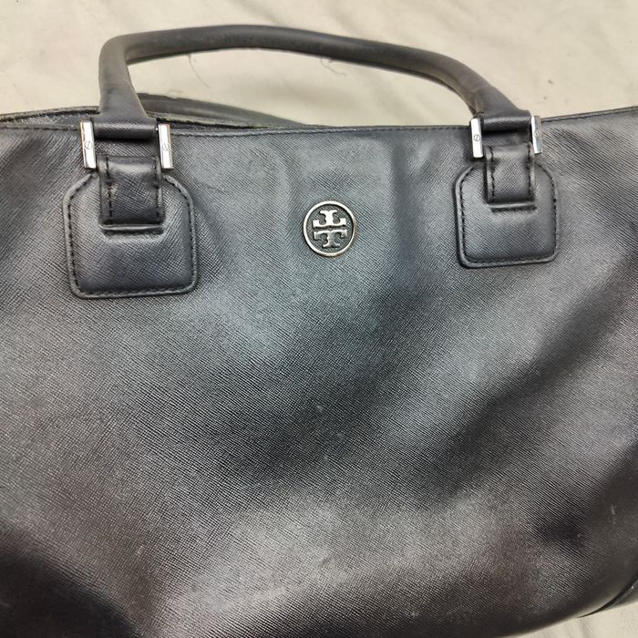 Tory Burch Tory Burch Hudson Bay Robinson Tote Bag Black Leather Grailed