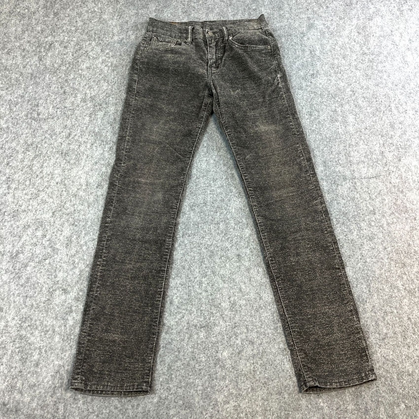 Levi's Levi's 511 Jeans Slim Skinny Corduroy 27 Grey Acid Wash Stretch Denim Mens Low Rise 5-Pocket Modern Improves Comfort Size US 27 - 2 Thumbnail