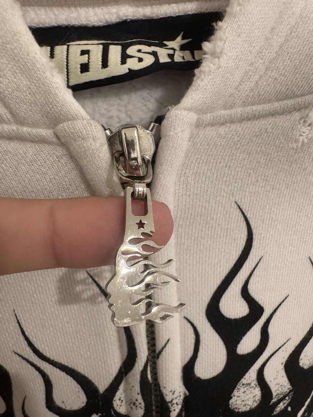 HELLSTAR Hellstar Records Glitter Zip-Up Hoodie Size US M / EU 48-50 / 2 - 4 Thumbnail