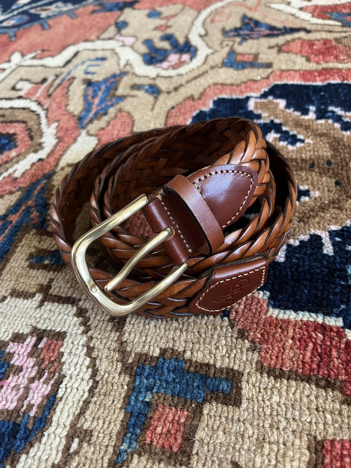 image of Aime Leon Dore Aimé Leon Braided Belt in Brown, Men's