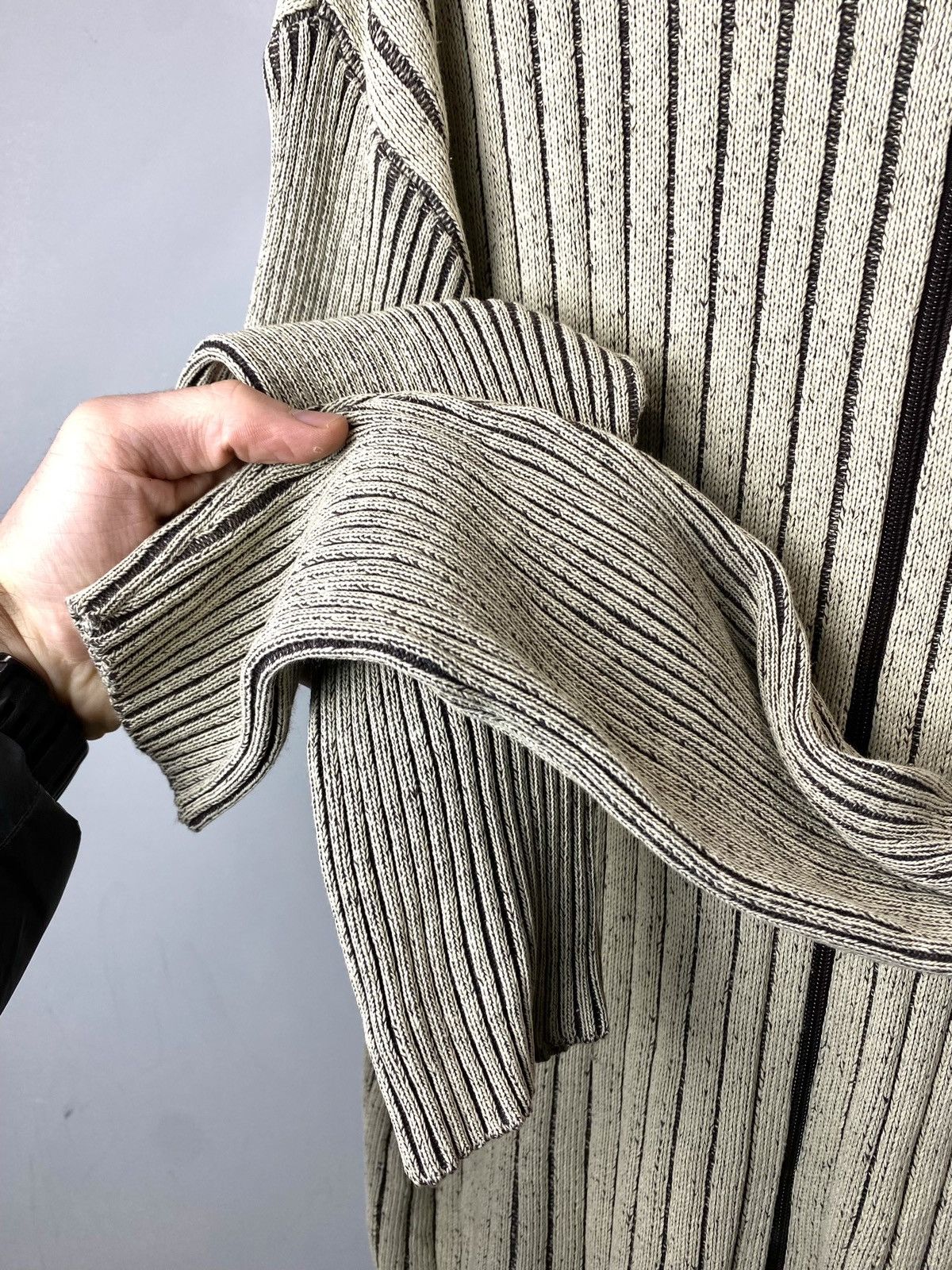 Vintage Y2K Vintage Striped Diesel Style Japanese Knit Sweater Size US XXL / EU 58 / 5 - 4 Thumbnail