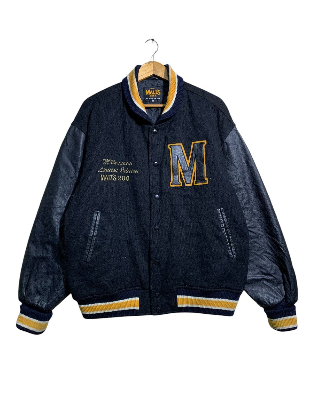 Vintage 🔥MALTS BEER LTD EDITIONS VARSITY JACKETS Size US L / EU 52-54 / 3 - 1 Thumbnail