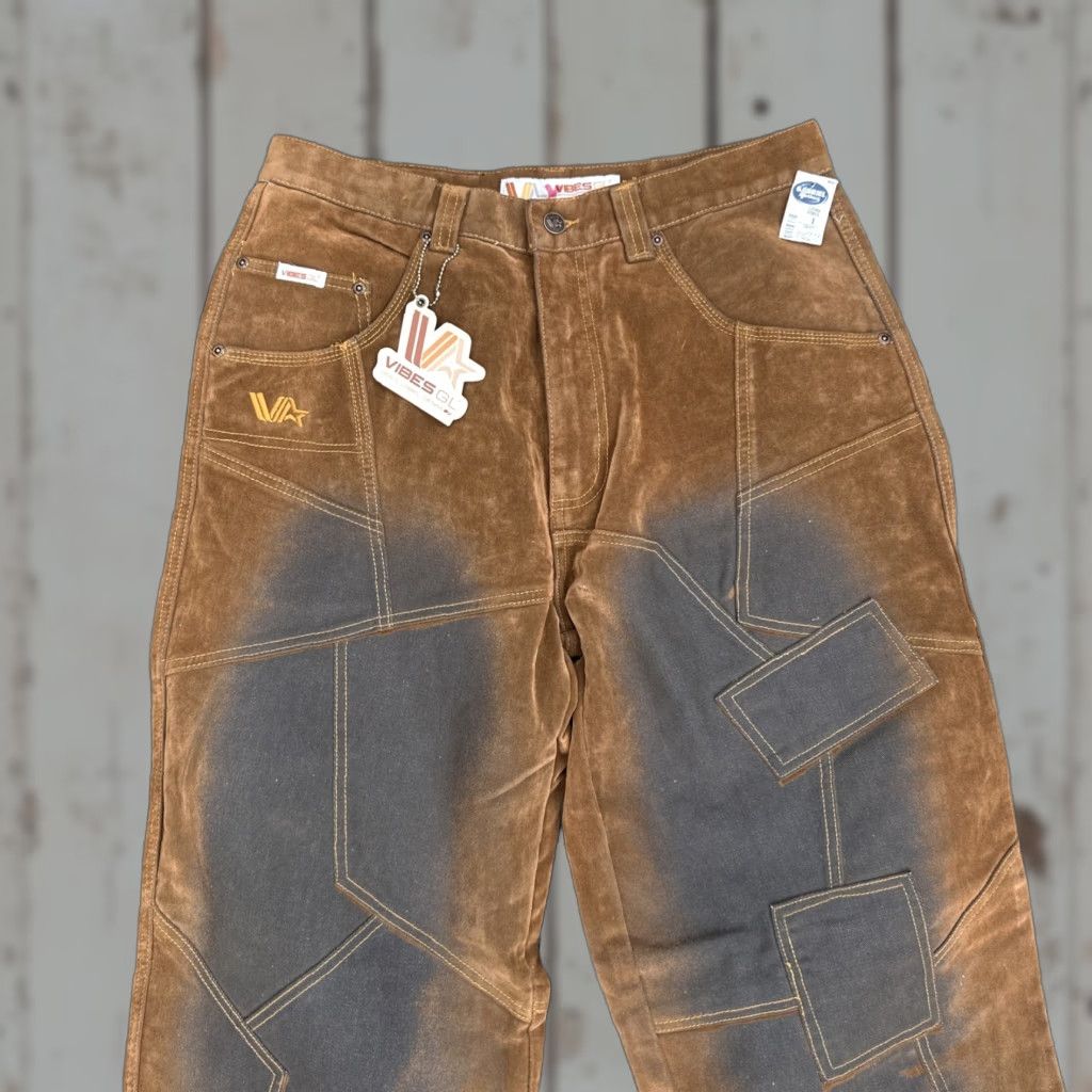 Vintage VINTAGE Vibes GL Gold Label Denim Jeans 90s Hip Hop Mens 32x32 Brown NWT Straight Shirt Size US 32 / EU 48 - 1 Thumbnail