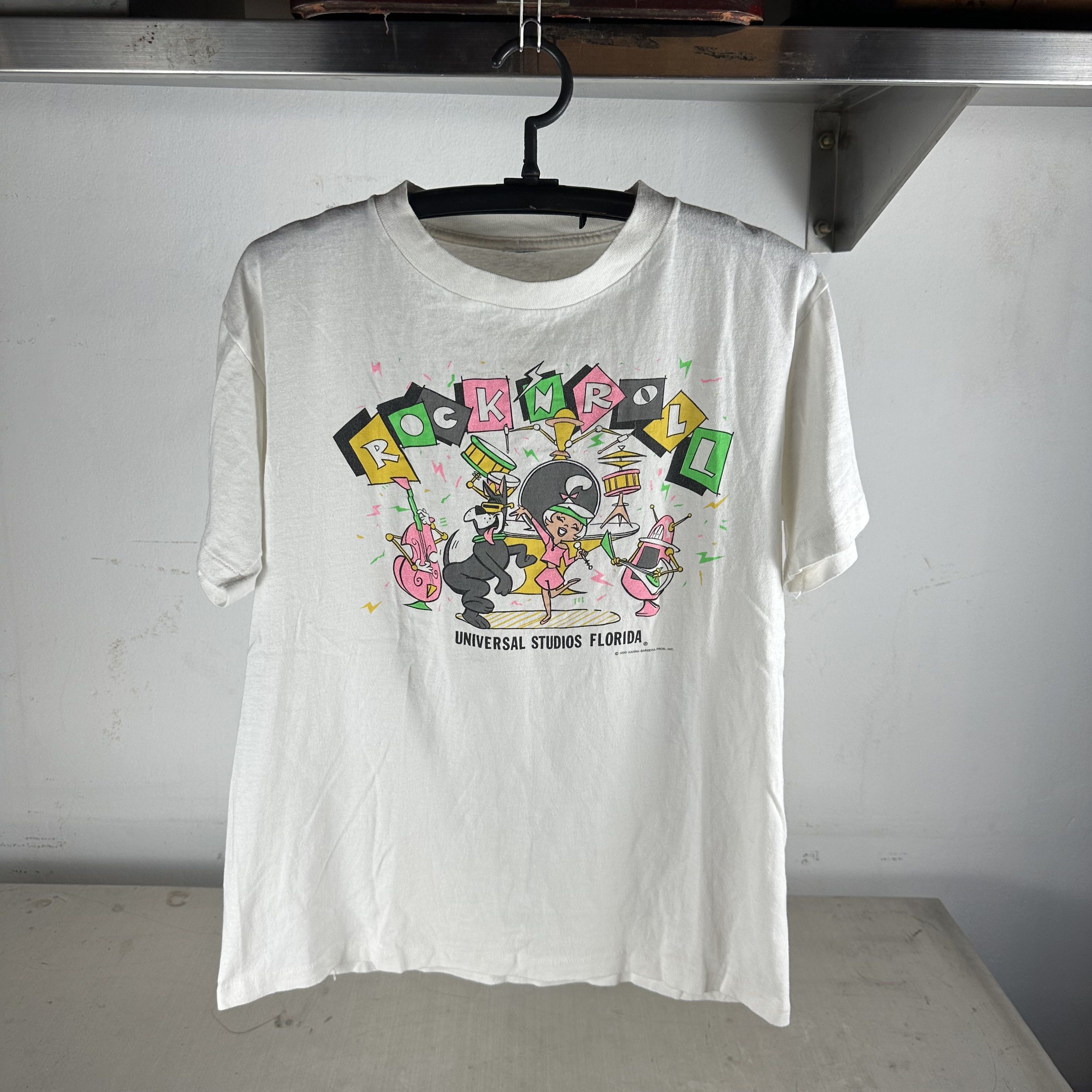 Vintage ​​​1990 Jetsons Family Universal Studios Rock N Roll T-Shirt Size US M / EU 48-50 / 2 - 1 Thumbnail