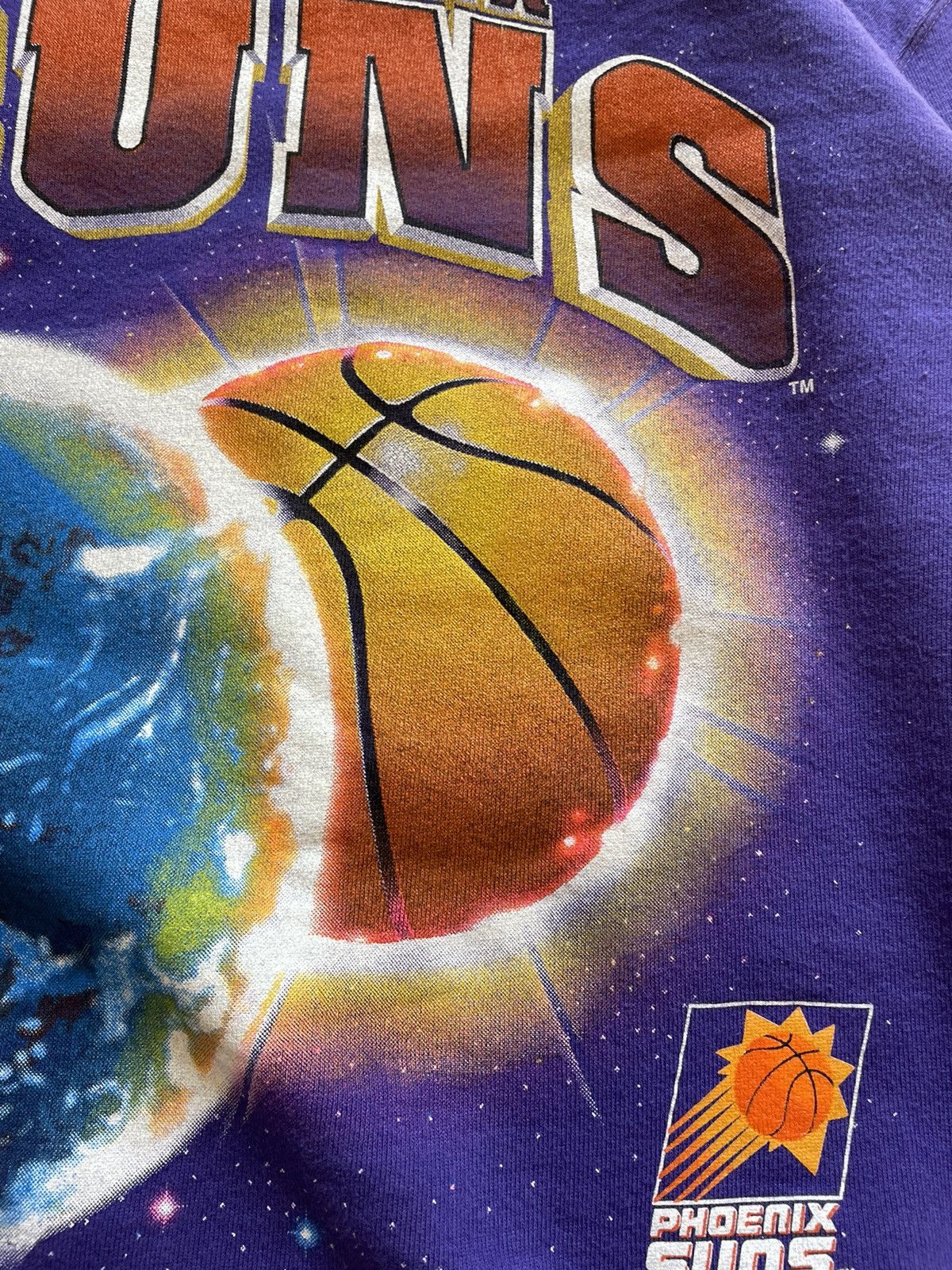 Nutmeg Phoenix Suns Nutmeg Mills Vintage 90s NBA Space Sweatshirt M Size US M / EU 48-50 / 2 - 9 Thumbnail