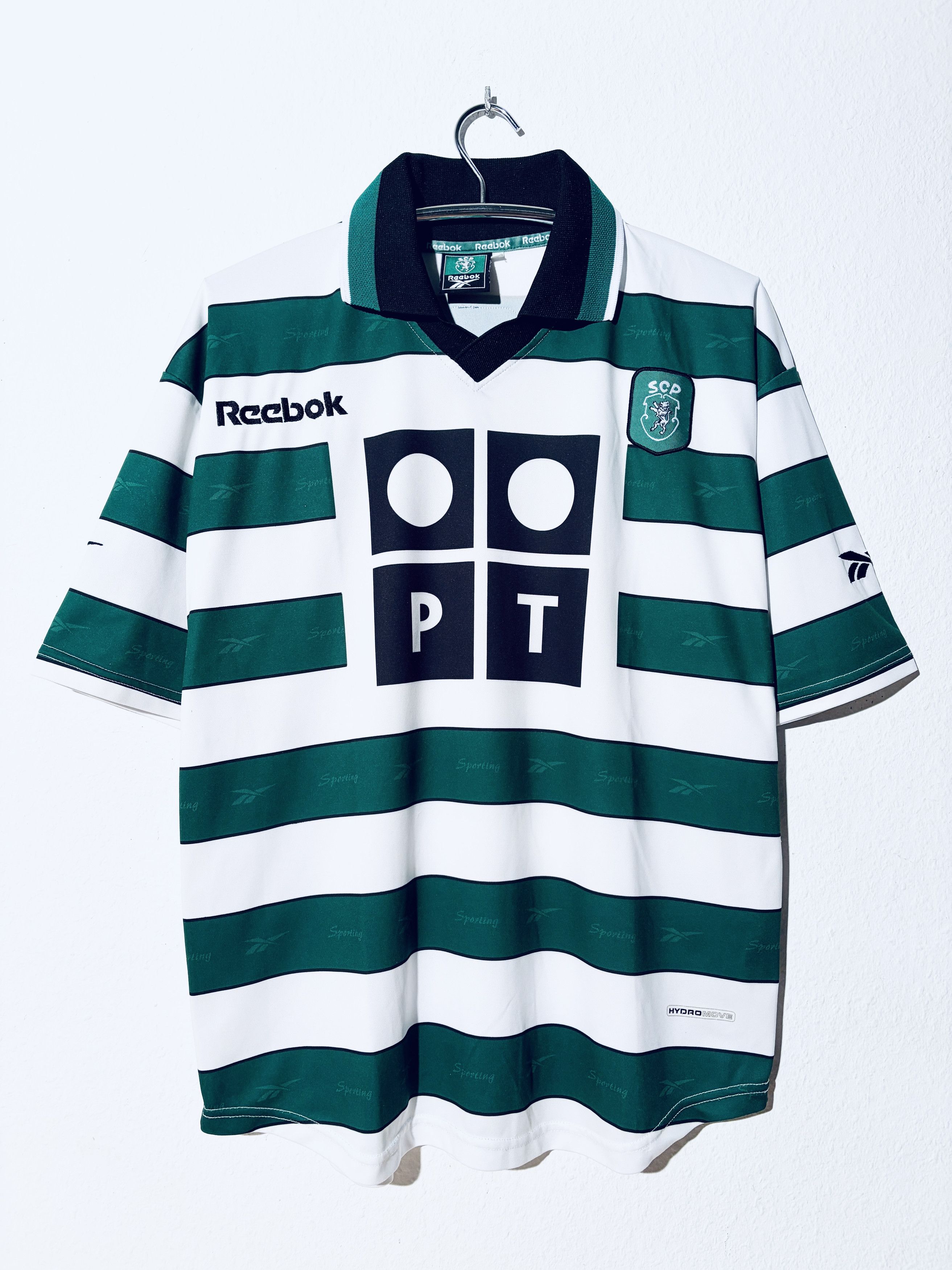 Reebok Sporting Lisbon Home Shirt 2001 - 2002 Size US L / EU 52-54 / 3 - 1 Thumbnail