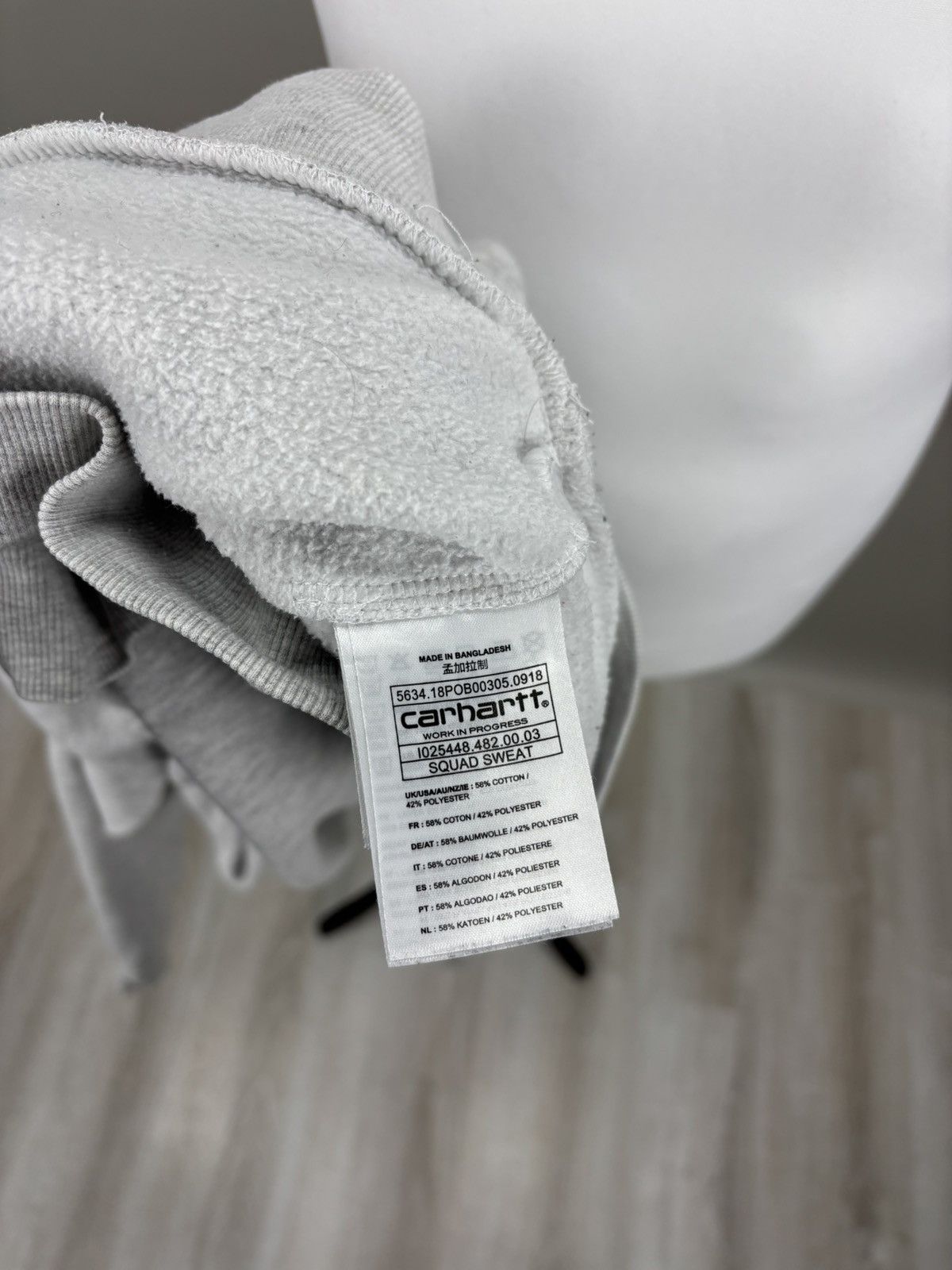 Carhartt Mens sweatshirt Carhartt Squad Size S Color Gray Size US S / EU 44-46 / 1 - 10 Thumbnail