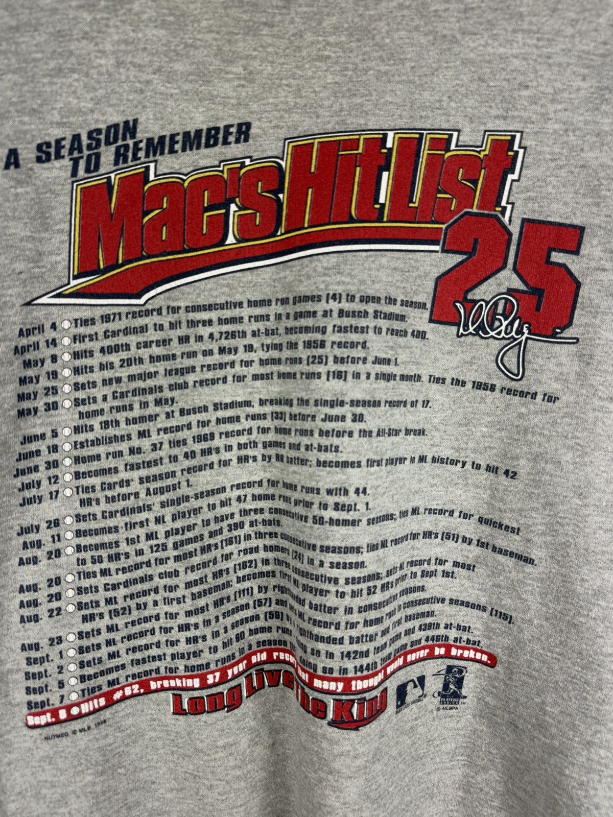 Lee × MLB × Vintage St Louis Cardinals Mark McGwire Home Run King 98 Sweatshirt Size US XL / EU 56 / 4 - 21 Thumbnail