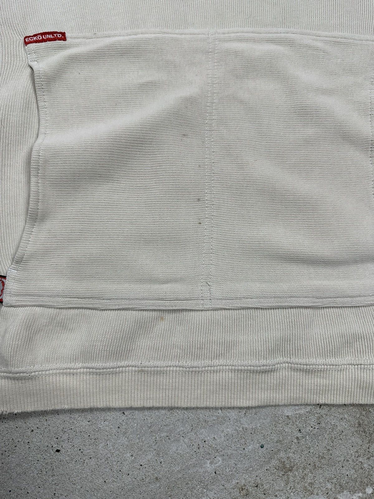 Ecko Unltd. × Vintage Vintage y2k Ecko Unltd Knit Hoodie Sweater Rare Multi Logo Size US L / EU 52-54 / 3 - 3 Thumbnail